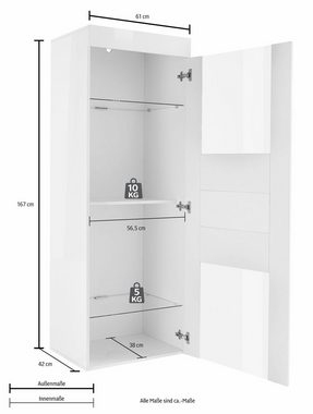 INOSIGN Stauraumvitrine EASY Höhe 167 cm