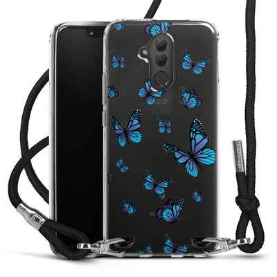 DeinDesign Handyhülle Schmetterling Muster transparent Butterfly Pattern Transparent, Huawei Mate 20 Lite Handykette Hülle mit Band Case zum Umhängen