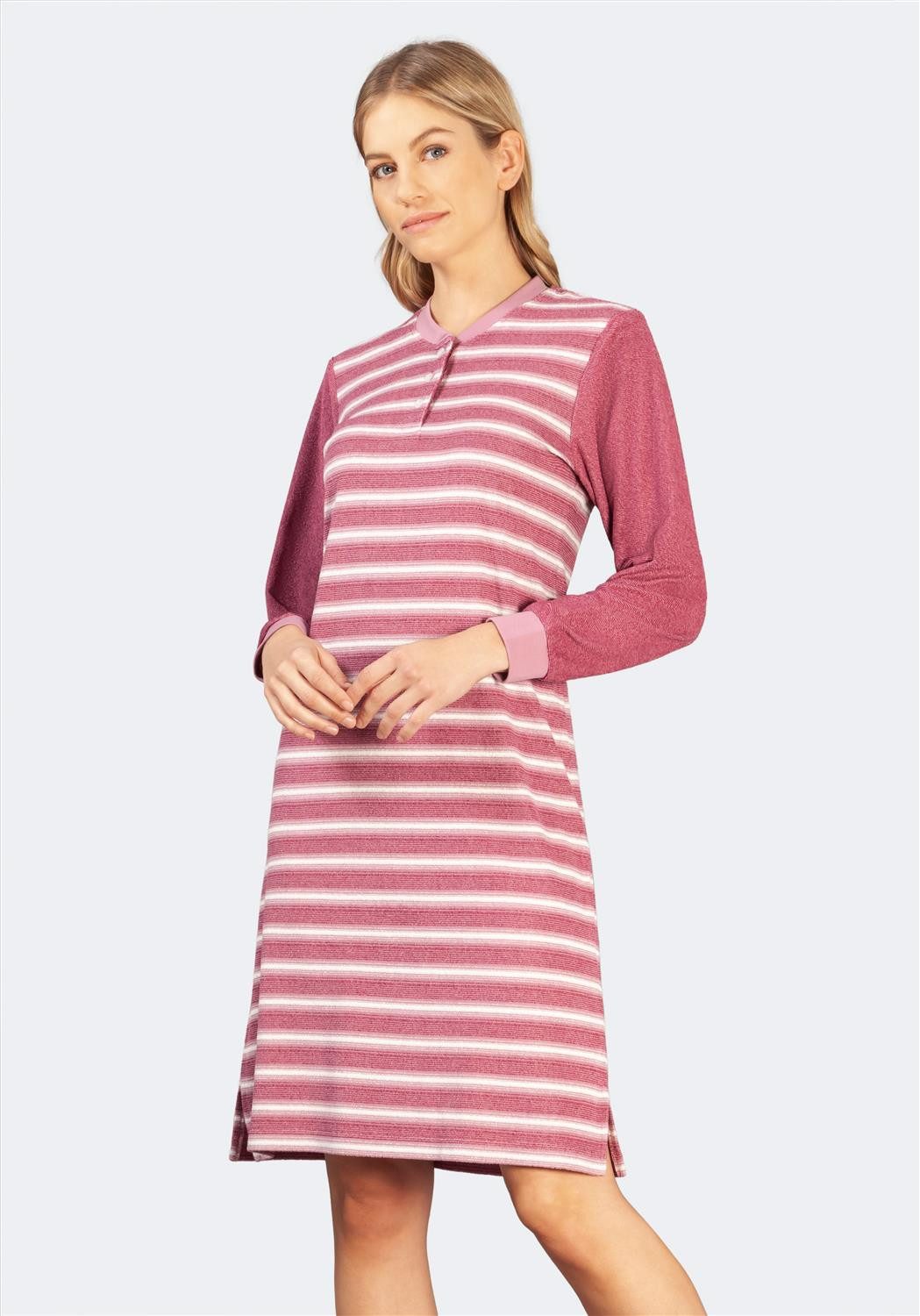 Hajo Nachthemd Frottee Nachthemd 105 cm, Klima-Frottee günstig online kaufen