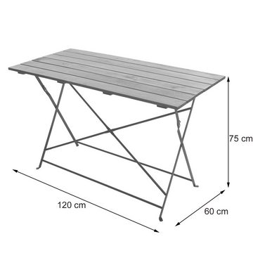 MCW Bierzeltgarnitur MCW-J40-Set, (5-tlg), Garten, Gastroqualität, Zusammenklappbar