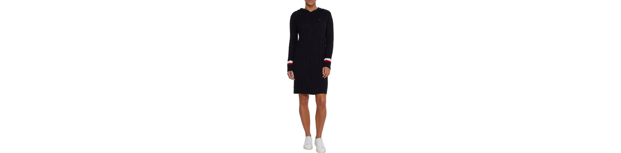 Tommy Hilfiger Strickkleid CO REG CABLE SHORT DRESS LS« mit Tommy Hilfiger LogoMonogramm