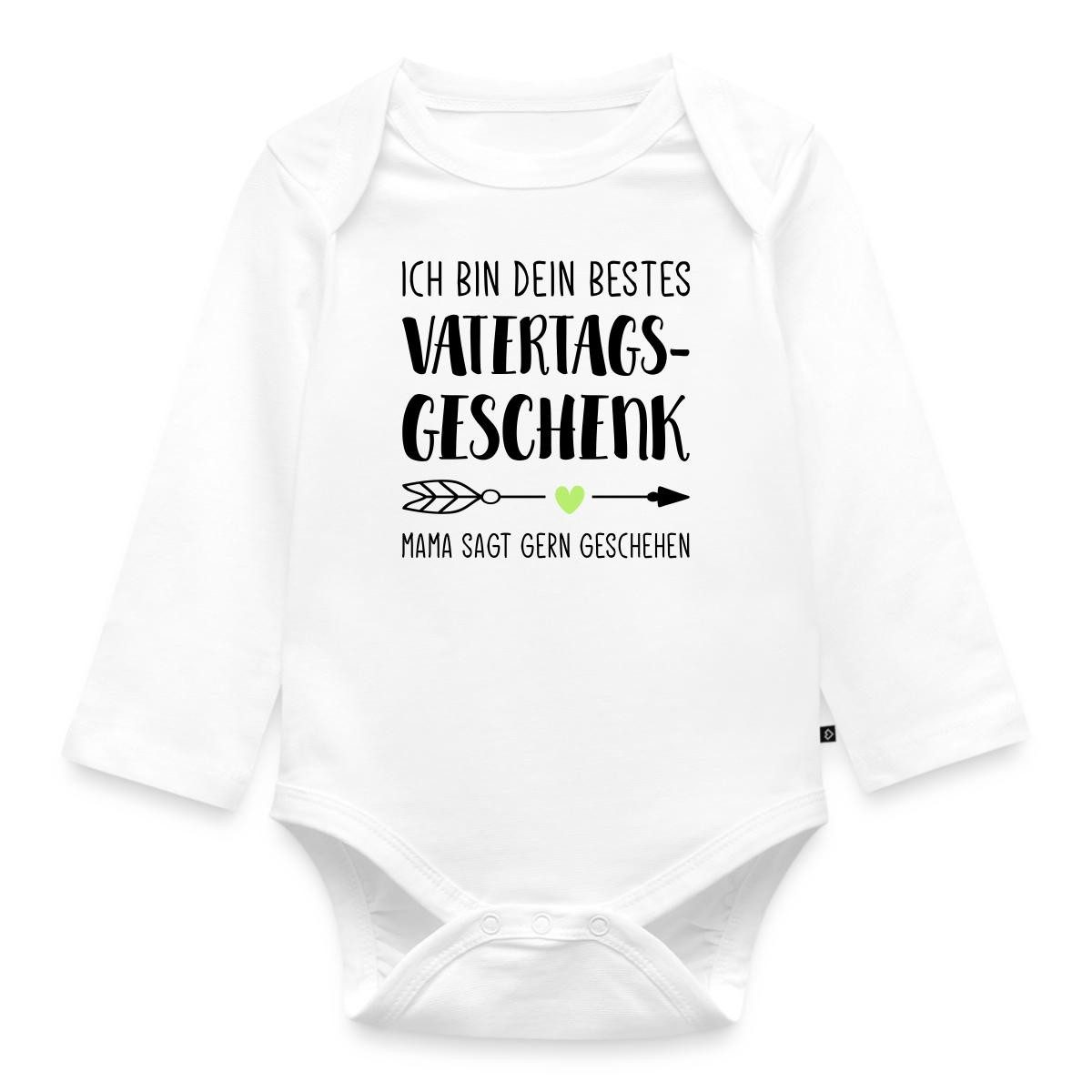 Spreadshirt Langarmbody Ich Bin Dein Bestes Vatertagsgeschenk Mama Sagt Gern Geschehen Tages B (1-tlg)