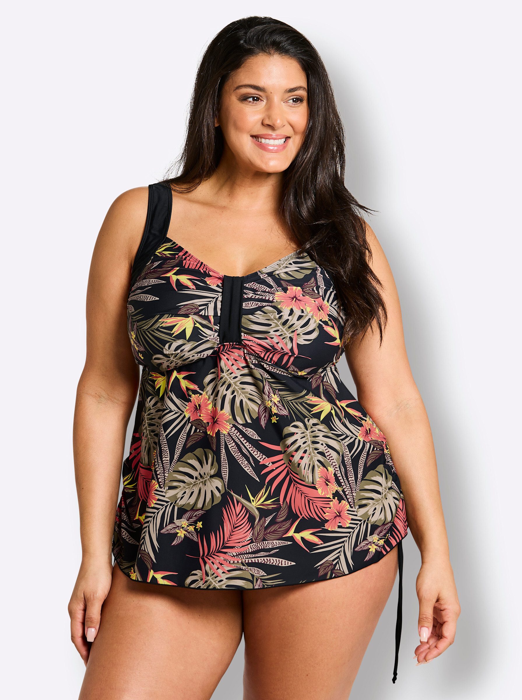 Sheego Tankini-Top Tankini-Oberteil Ärmellos