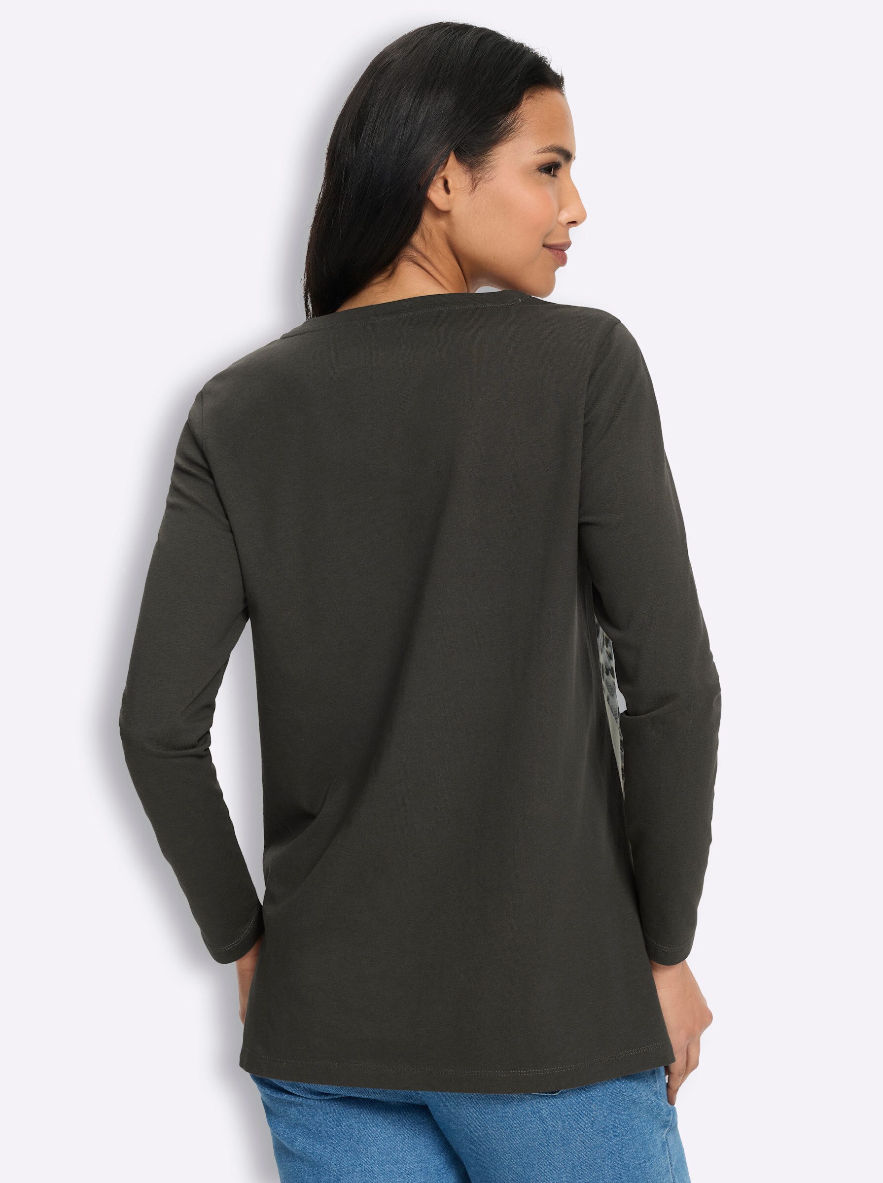 Sieh an! T-Shirt Longshirt Langarm – Bild 2 von 5