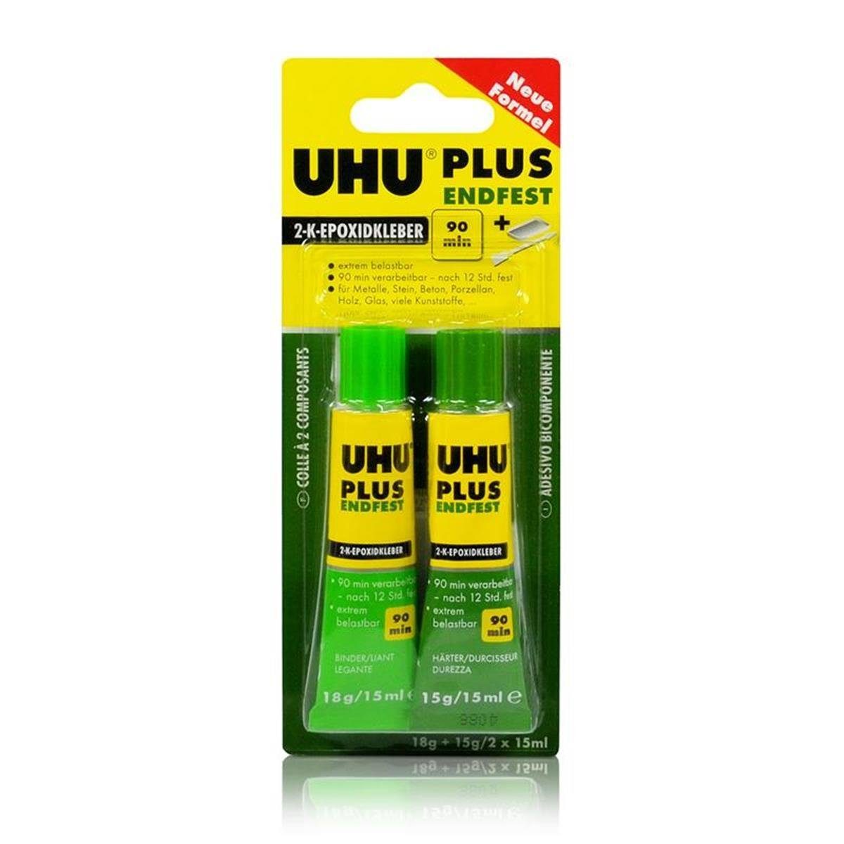 Bastelkleber UHU Plus Endfest 2-K-Epoxidkleber