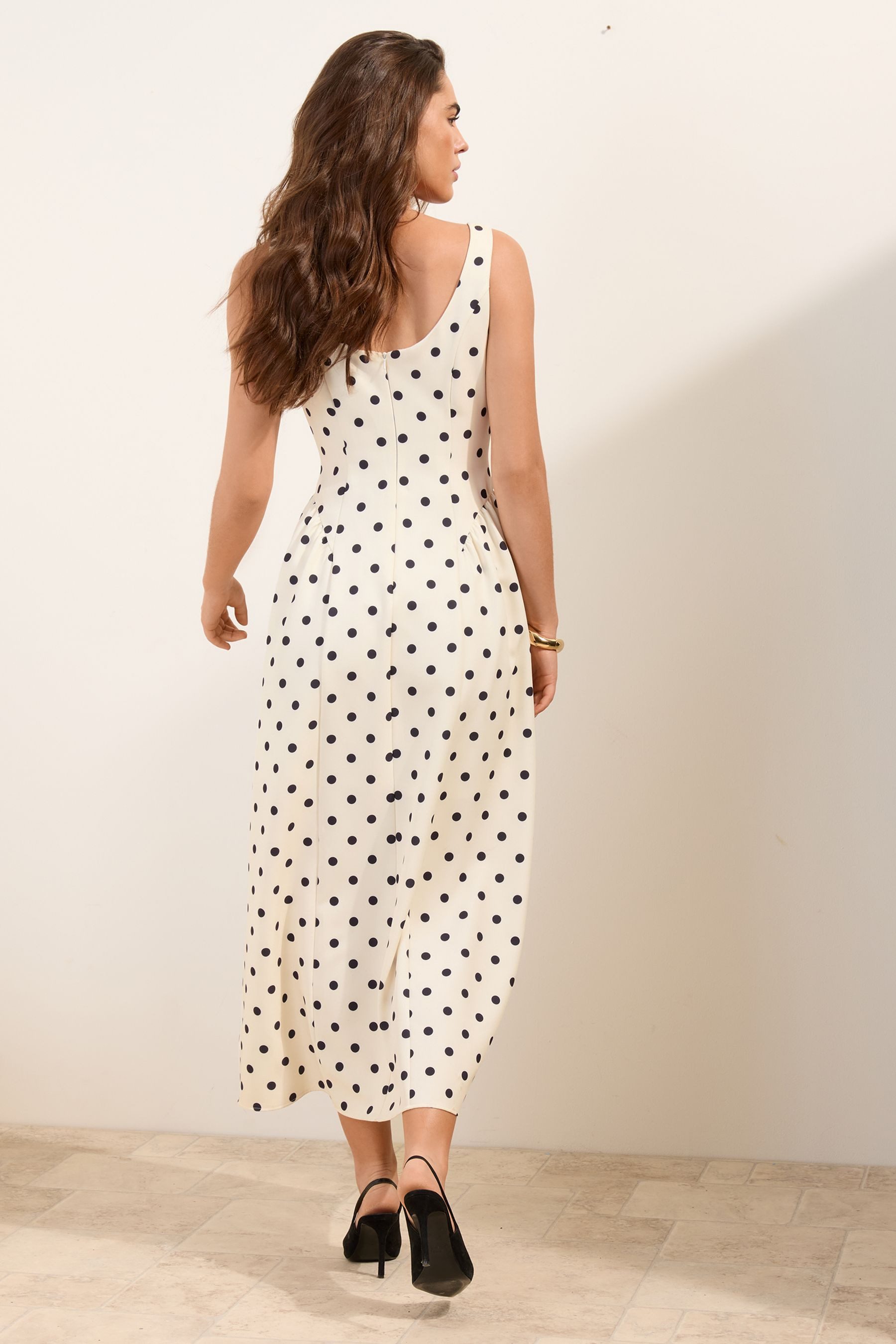 Friends Like These Midikleid Friends Like These getupftes Midi-Ballkleid (1-tlg)