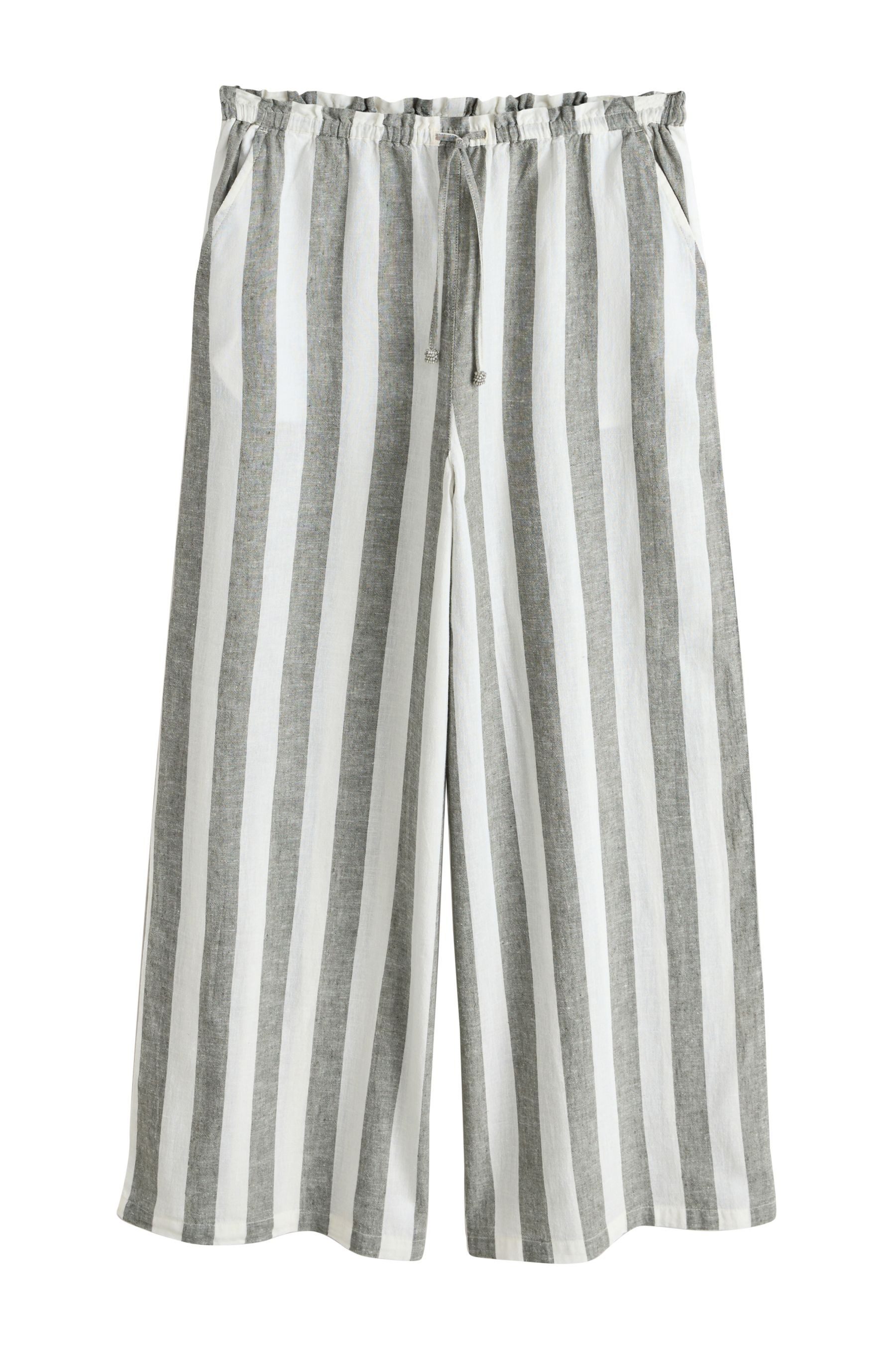 Taillenhose Hose mit weitem Bein und hoher Taille