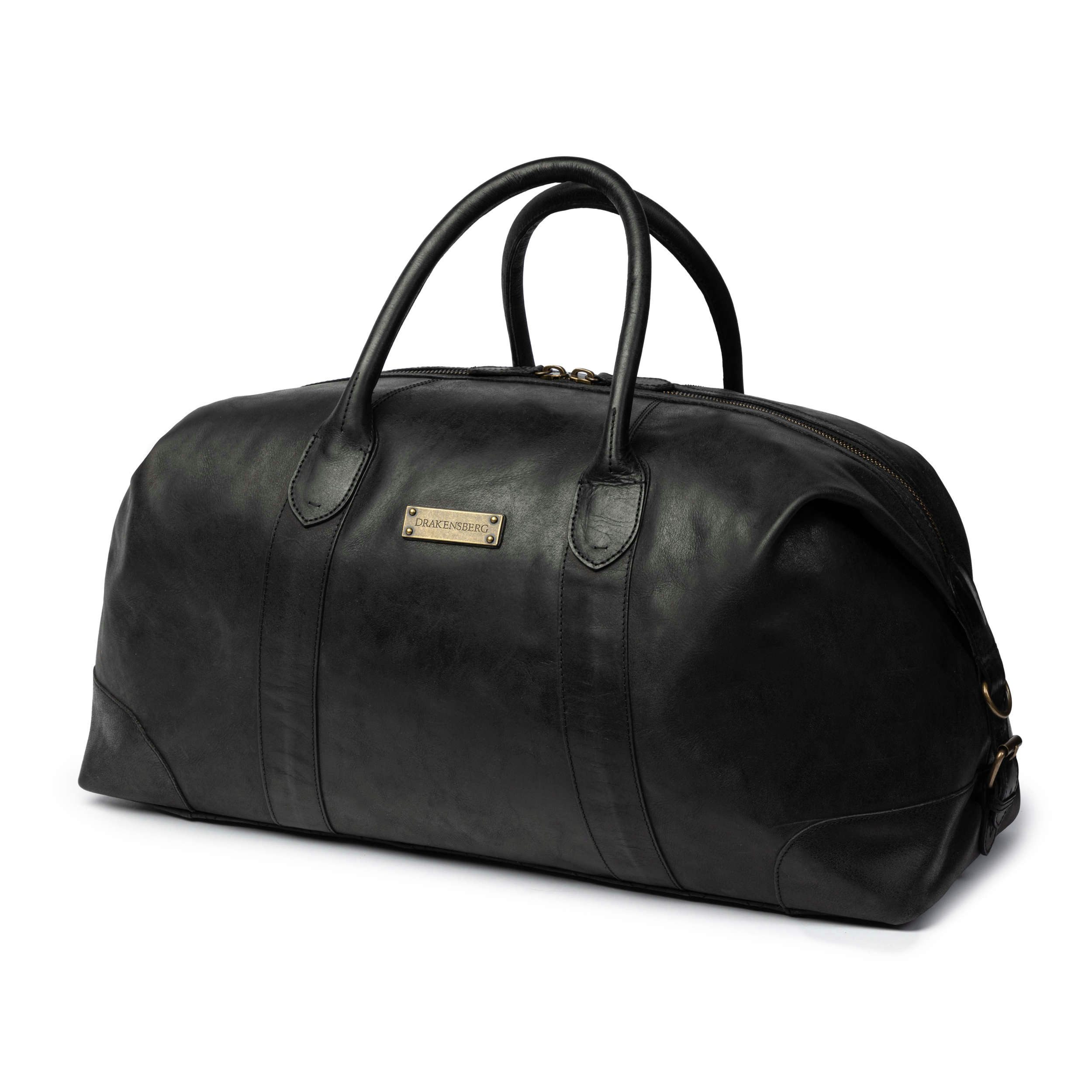 DRAKENSBERG Reisetasche Weekender »David« Vintage-Schwarz, aus günstig online kaufen