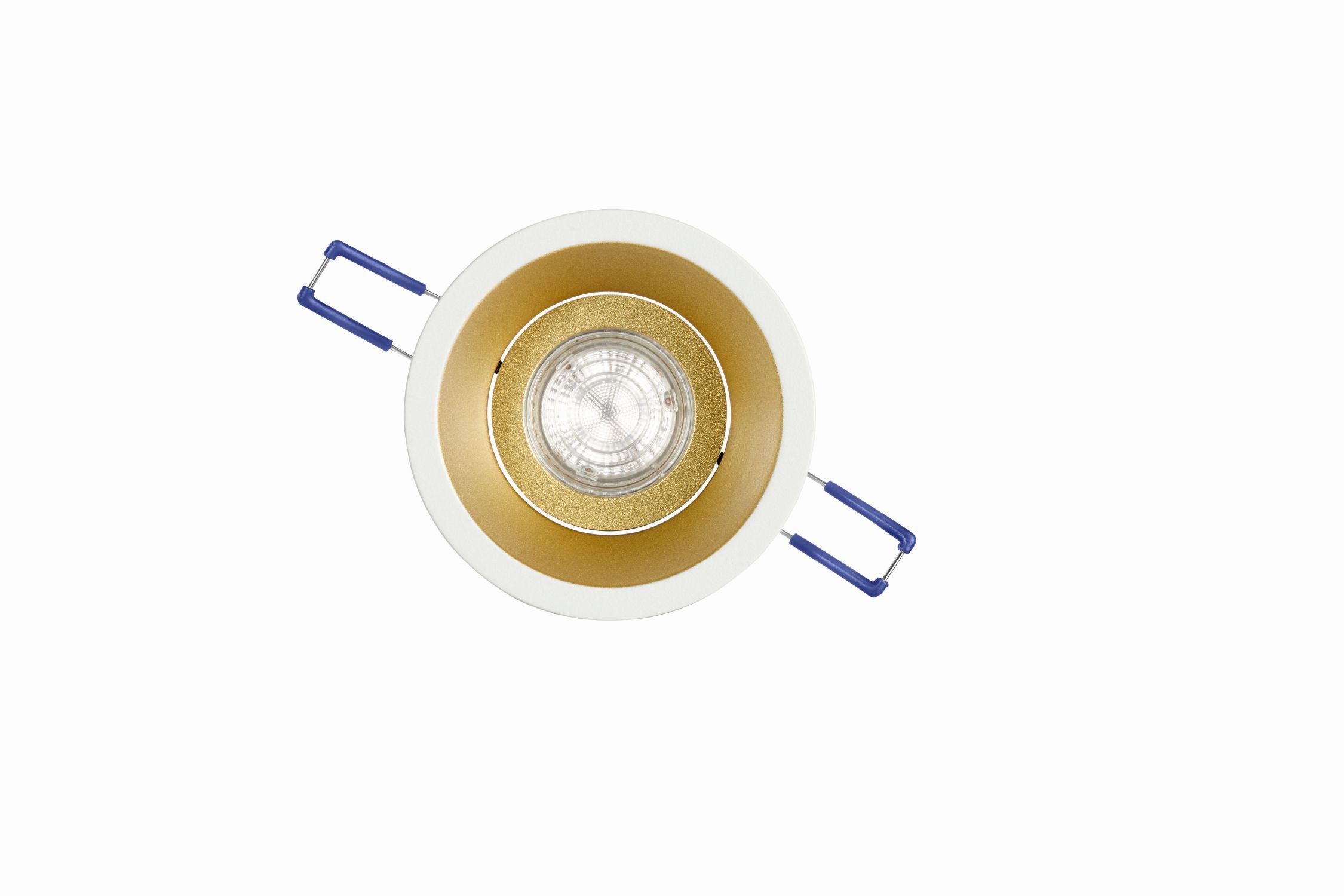 Licht-Erlebnisse Einbauleuchte PONU, ohne Leuchtmittel, Metall D: 9,3 cm rund in Gold GU10