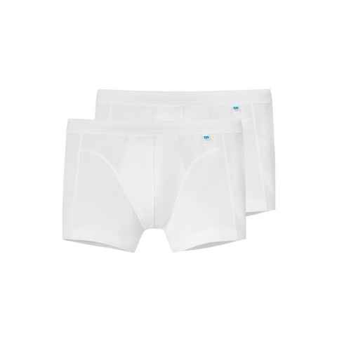 Schiesser Retro Boxer 2er Pack Long Life Cotton (Spar-Set, 2-St) Retro Short / Pant - Baumwolle - Ohne Eingriff - Perfekte Passform