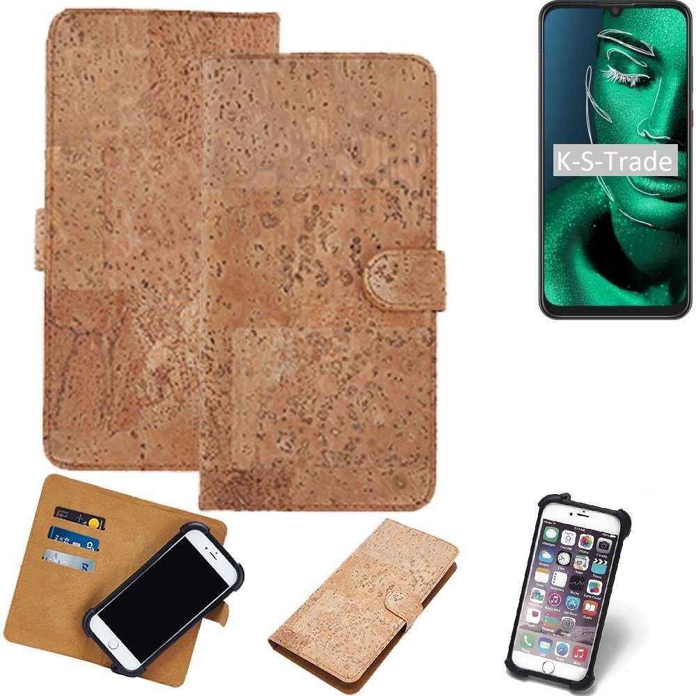 K-S-Trade Handyhülle für ZTE Blade 10, Hülle - Kork Handyhülle Cover - Schutzhülle TPU Case Bumper in