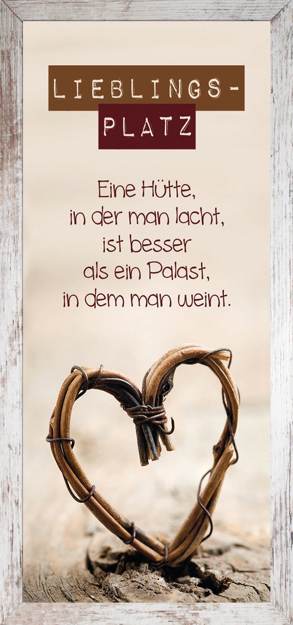 Bönninghoff Bild mit Rahmen Lieblingsplatz, (1 St) günstig online kaufen