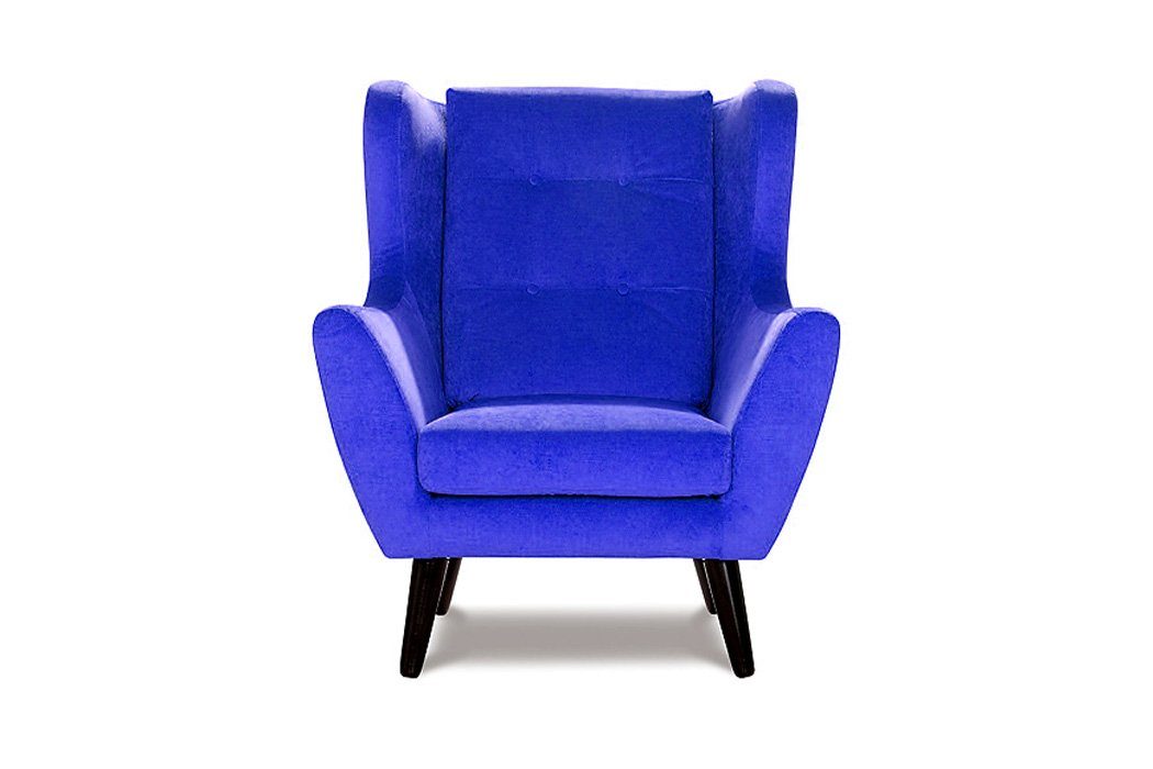 JVmoebel Sessel, Sessel Club Lounge Designer Stuhl Polster Sofa 1 Sitzer Relax Fernseh Gelb Neu Blau