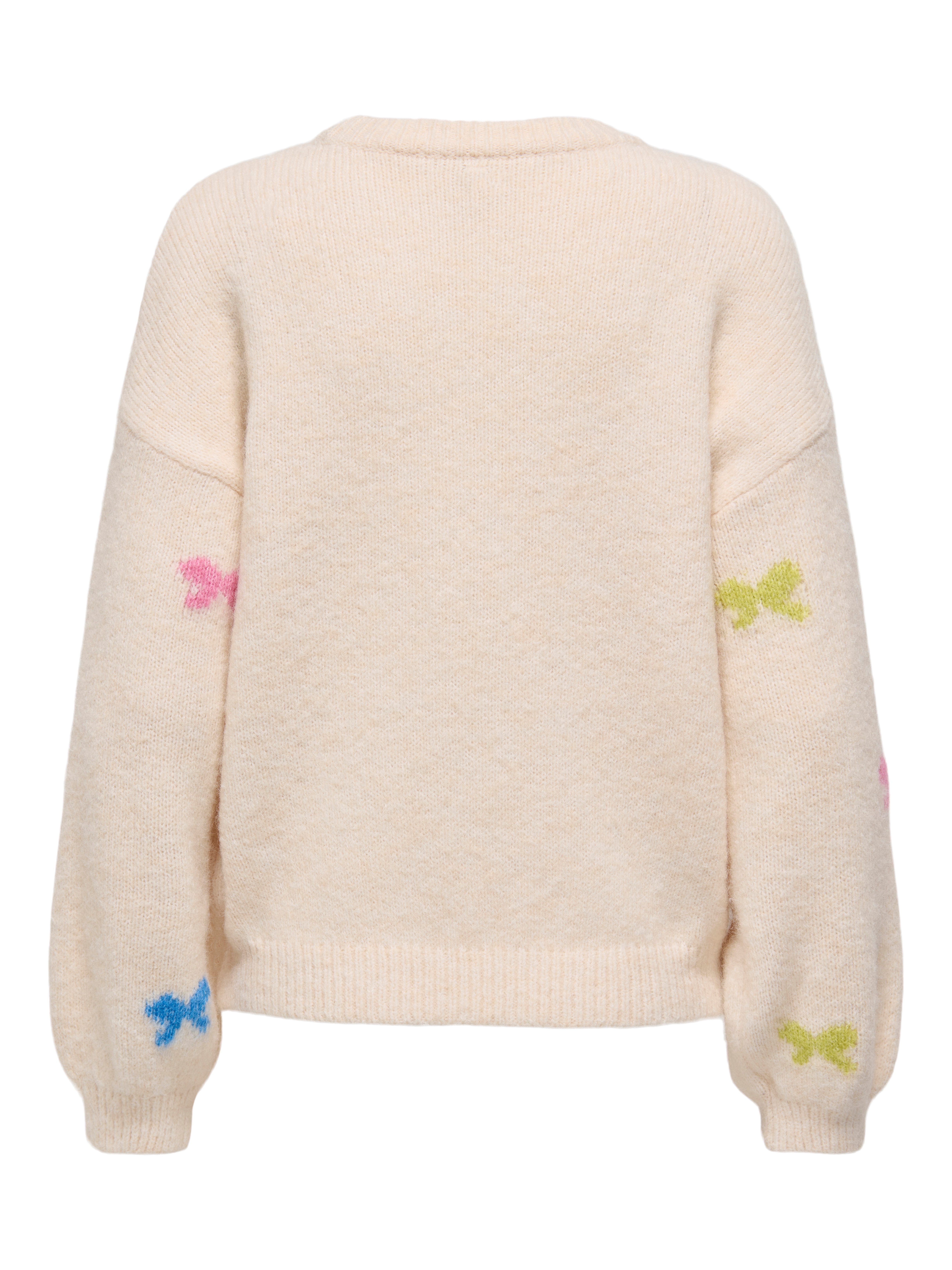 ONLY Rundhalspullover ONLBRUNHILDA LIFE LS BOW O-NECK KNT