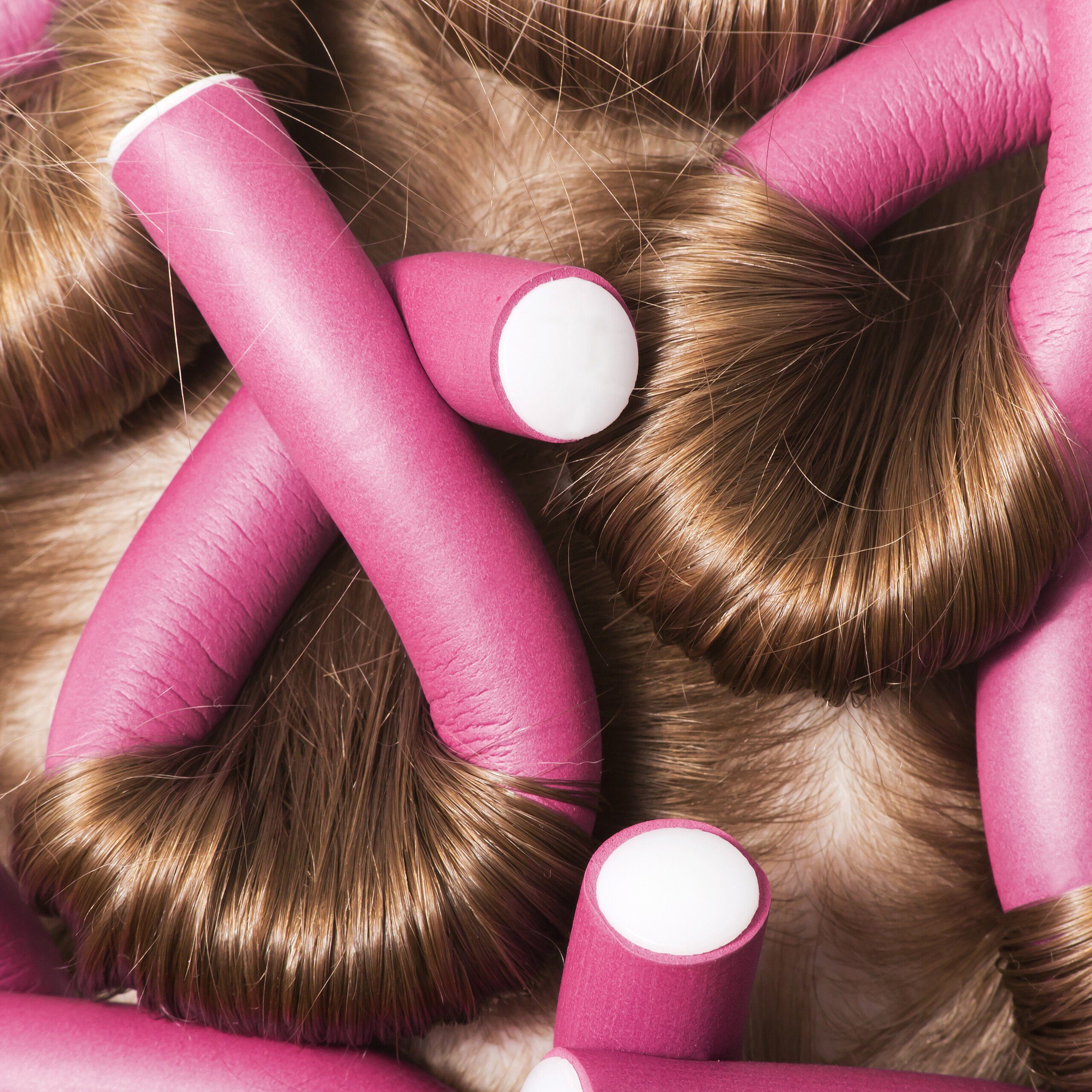 relaxdays Lockenwickler 48-tlg. Lockenwickler Set mit Tasche