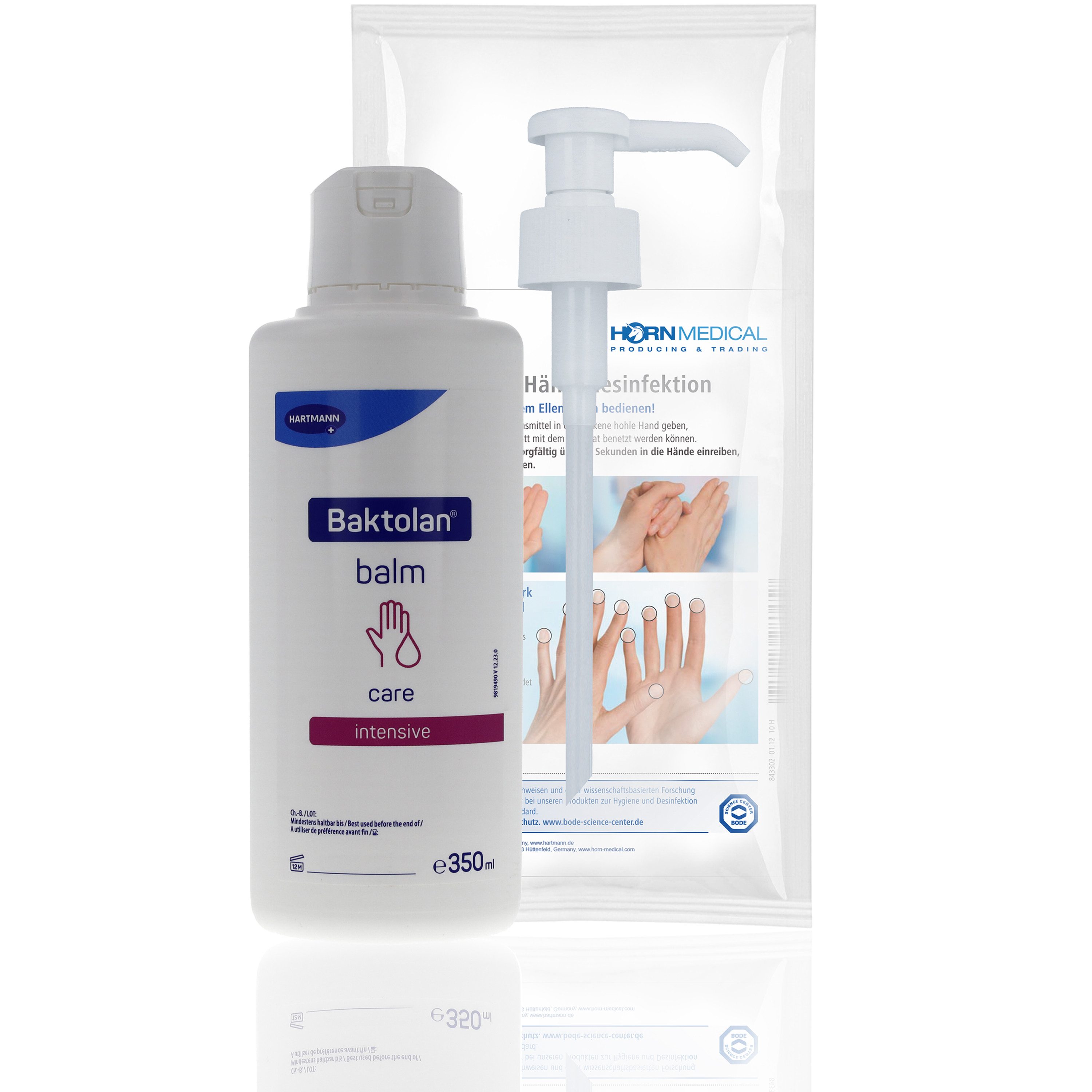 Hautpflegegel Baktolan balm 350ml inkl. Horn Medical Dosierpumpe