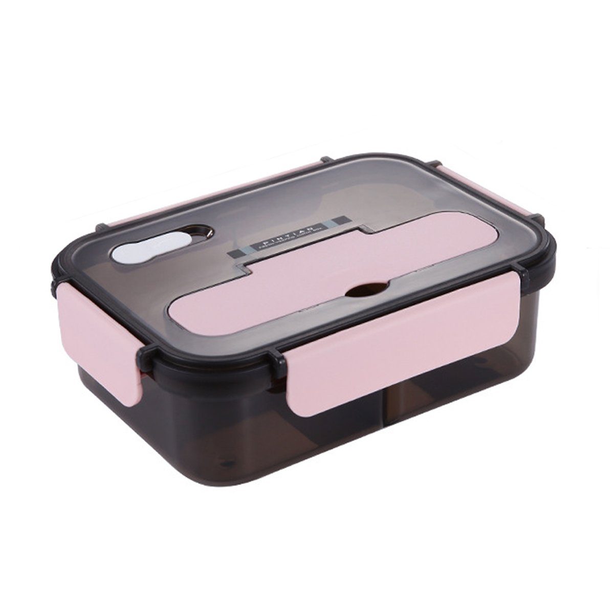 Jormftte Lunchbox Bento Lunchbox mit Löffel,Lebensmittel Lagerung Box,für Arbeit,Reisen Rosa