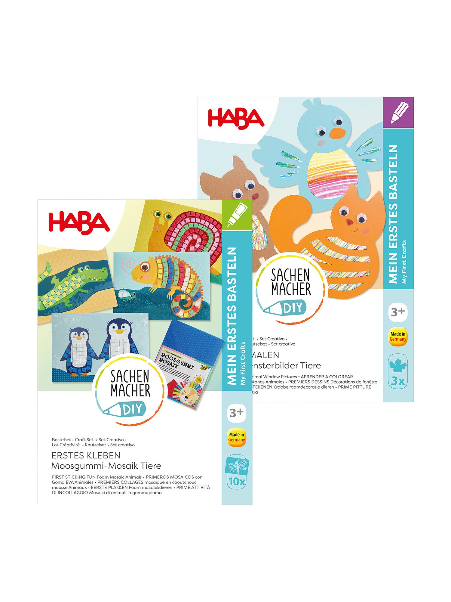 Haba Bastelkartonpapier Sachenmacher - Erste Kreativversuche ab 3, Kreativset, Bastelkoffer, DIY Bastelkit