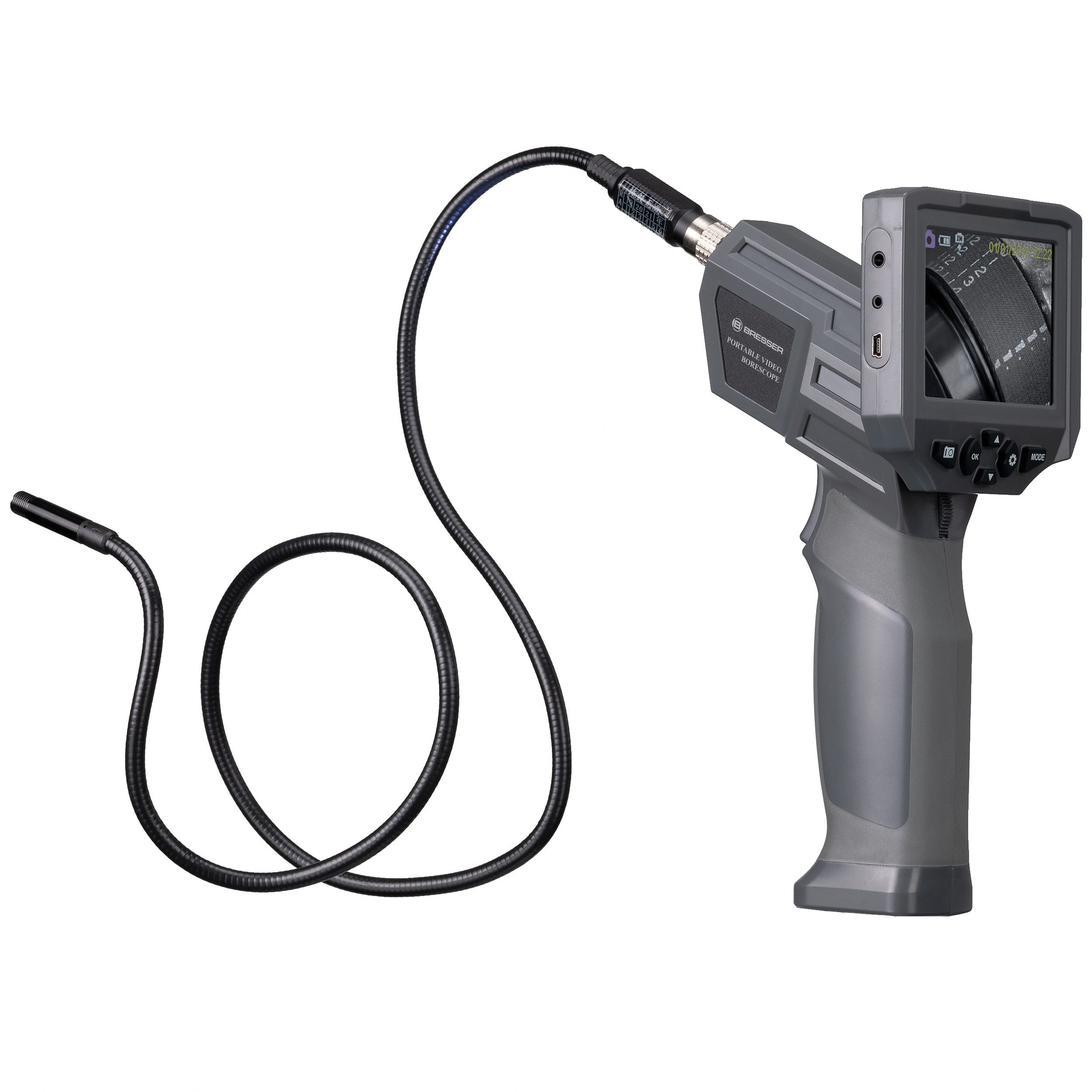 BRESSER BRESSER Endoskop-Kamera mit 8,89-cm-(3,5)-LC-Display LCD-Mikroskop