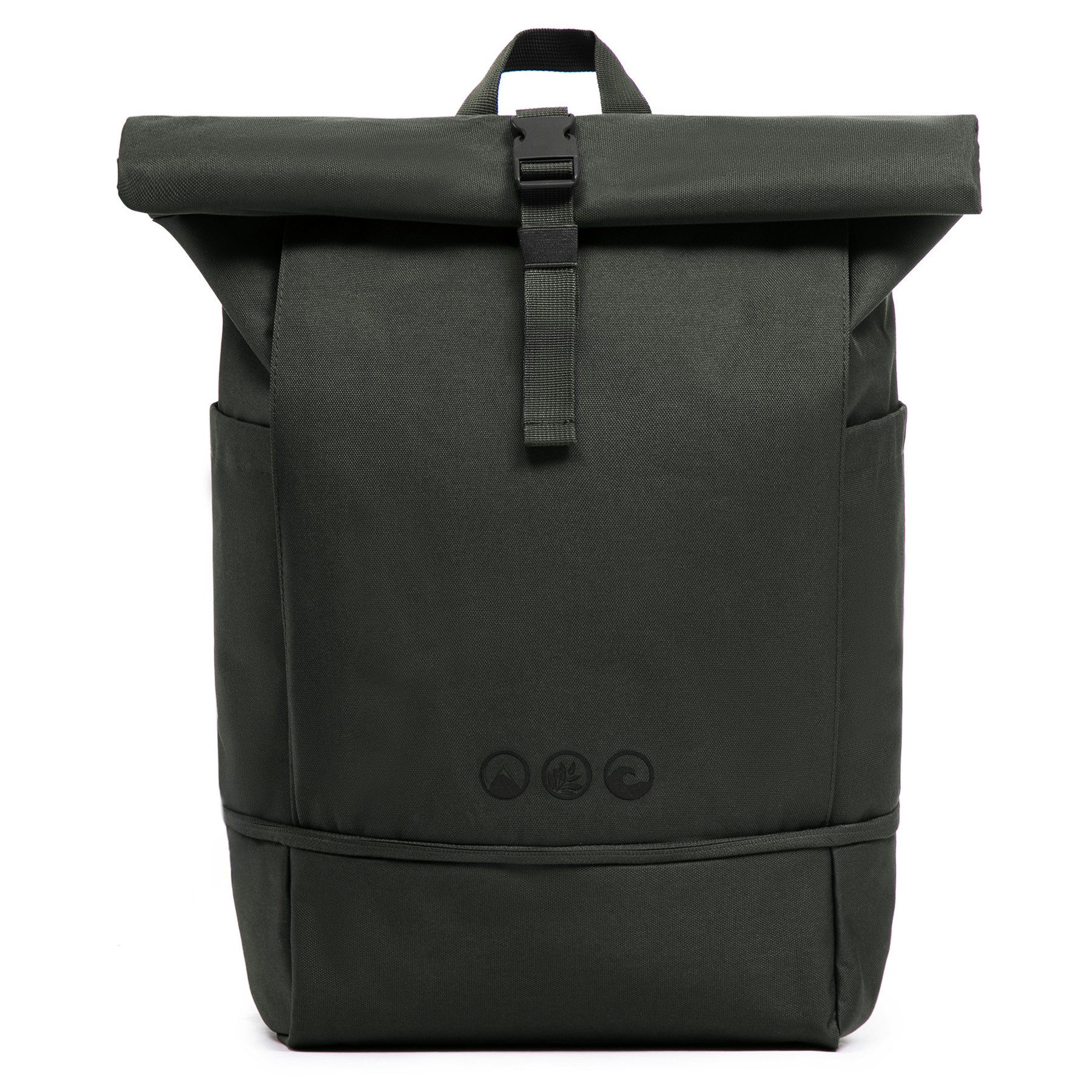 SONS OF ALOHA Rucksack XL Rolltop Rucksack Sporttasche 15 Zoll mit Schuhfach 25l, XL Tagesrucksack Laptopfach aus recyceltem Plastik, Sport-Tasche