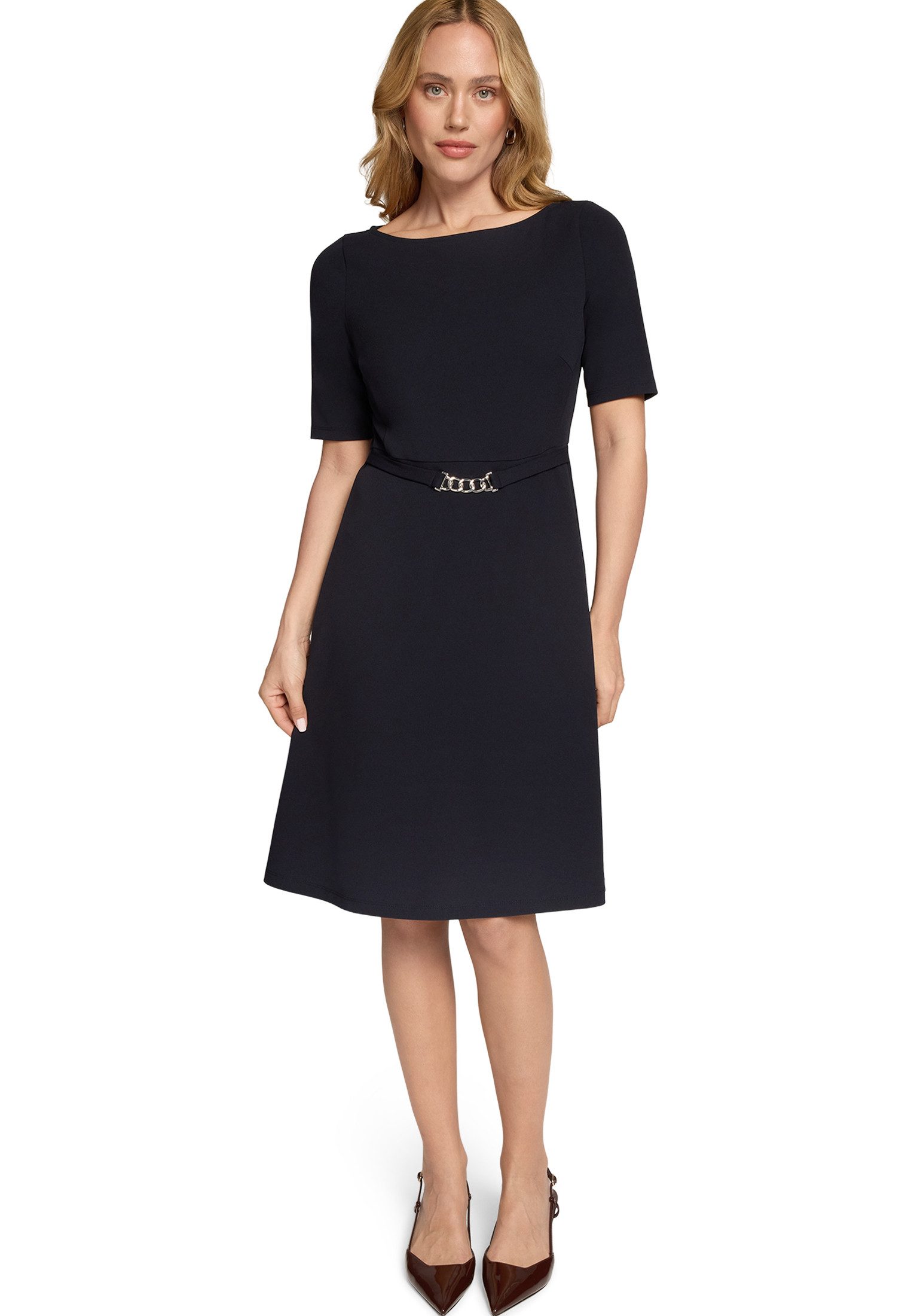 Zero Jerseykleid Damen mit Gürtel Gürtel