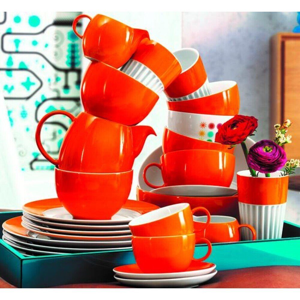 Thomas Frühstücksteller Frühstücksteller 22 cm Sunny Day Orange, (1 St), Frühstücksteller, Ø21,7cm, Porzellan, orange – Bild 2 von 2