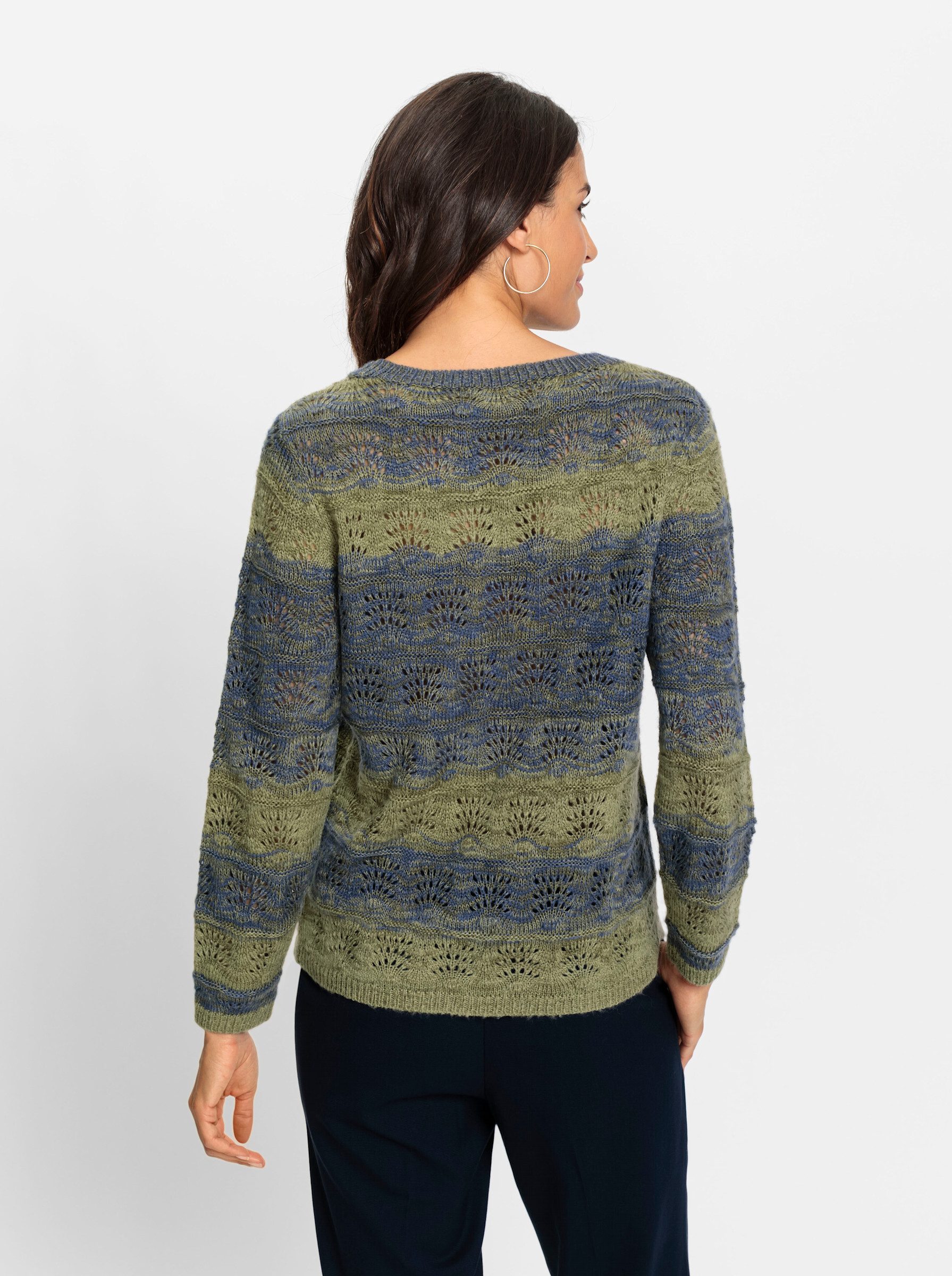 Witt Strickpullover Pullover Langarm Ajour, Mustermix gestrickt günstig online kaufen