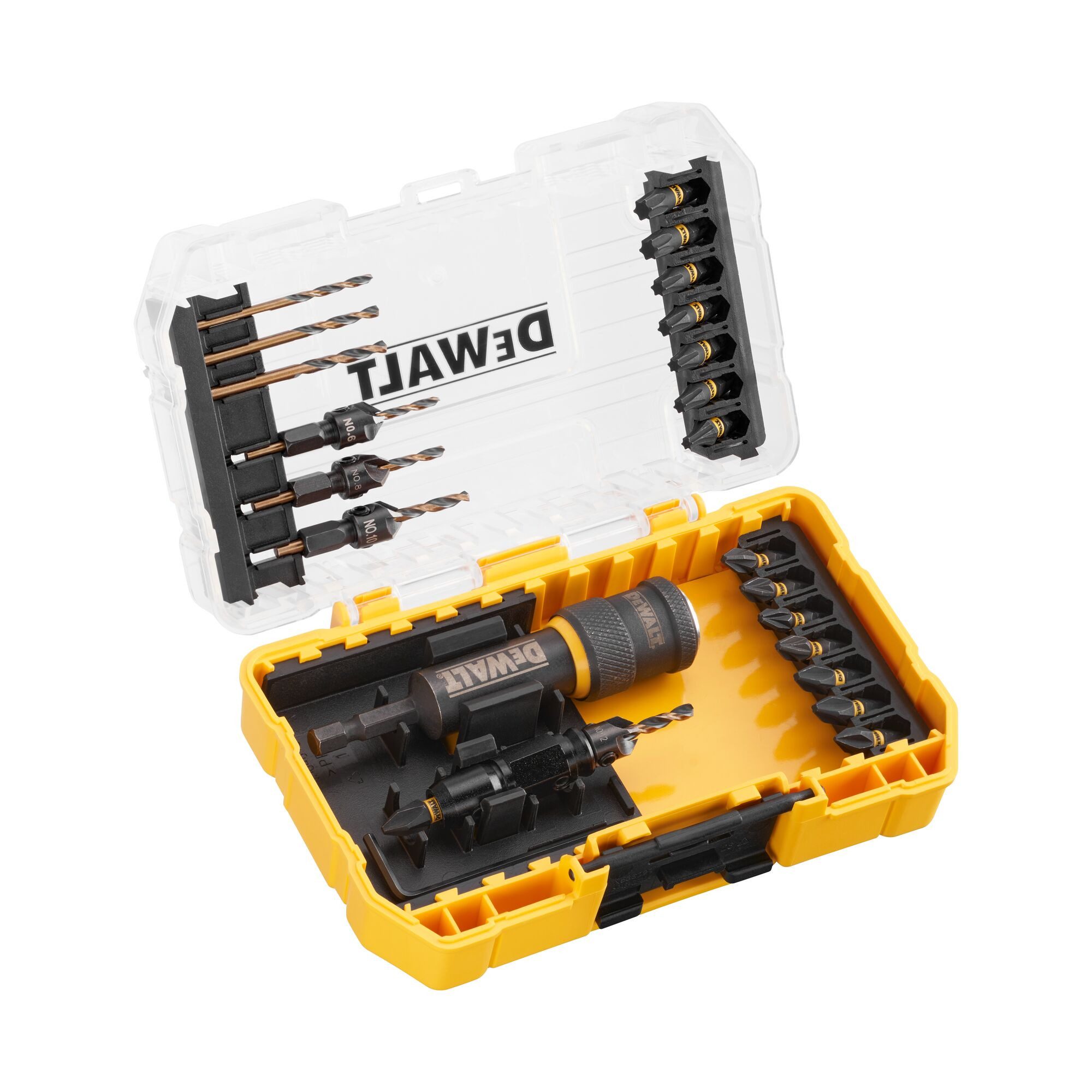 Stanley by Black & Decker Bit-Set DeWalt Schnellwechsel-Set 24 tlg. Bohrer und Биты