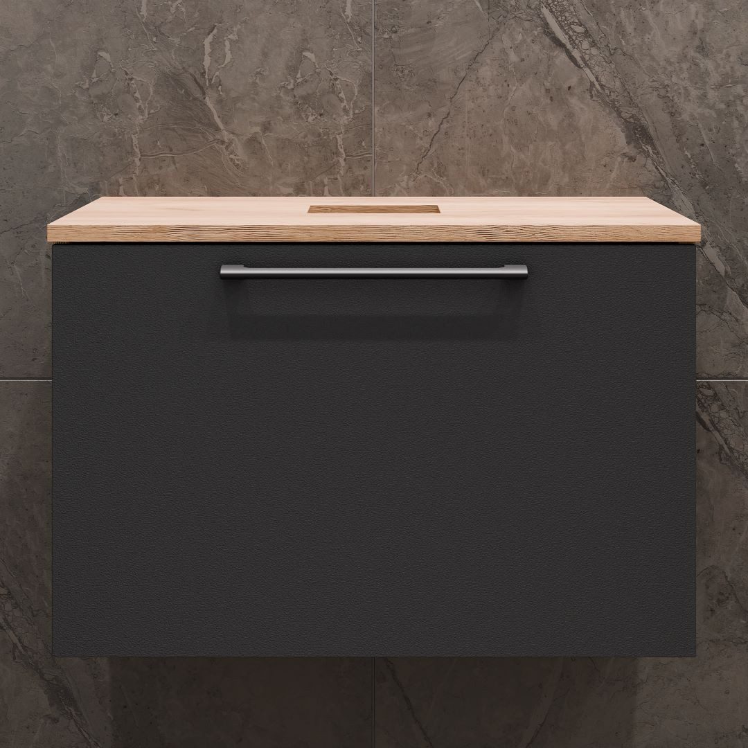 Planetmöbel Badmöbel-Set Astra, (Badezimmer Möbel im modernen Design, 1-St), Waschtischunterschrank 60 cm
