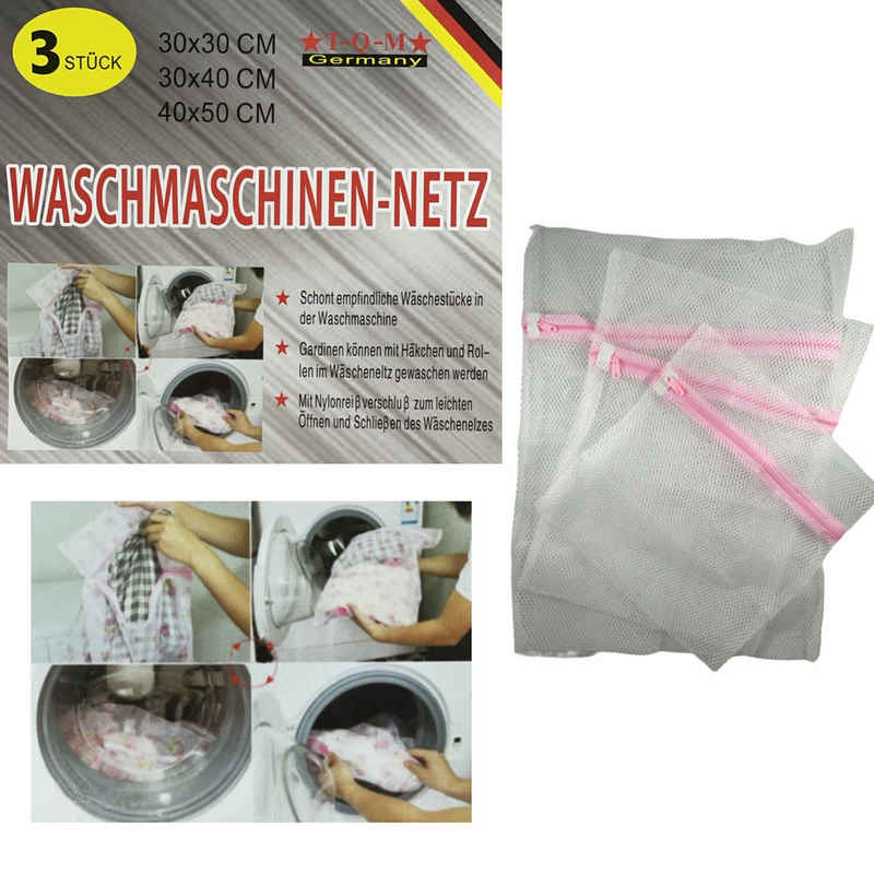 markenlose Wäschenetz 3er Wäschenetz Sockennetz Waschmaschinennetz 30x30cm 30x40cm 40x50cm