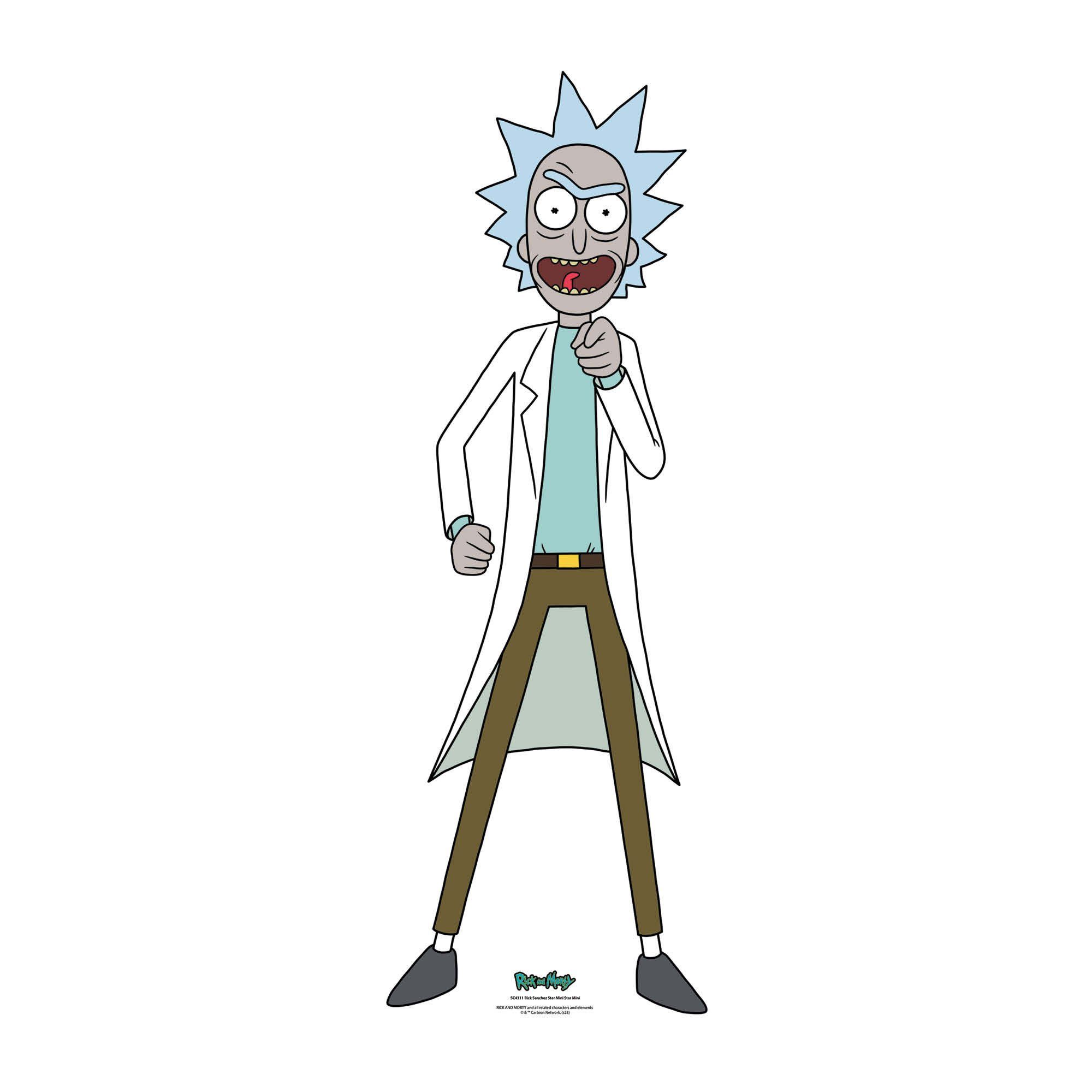 empireposter Dekofigur Rick and Morty - Rick Sanchez - Mini Pappaufsteller Standy - 35x93 cm