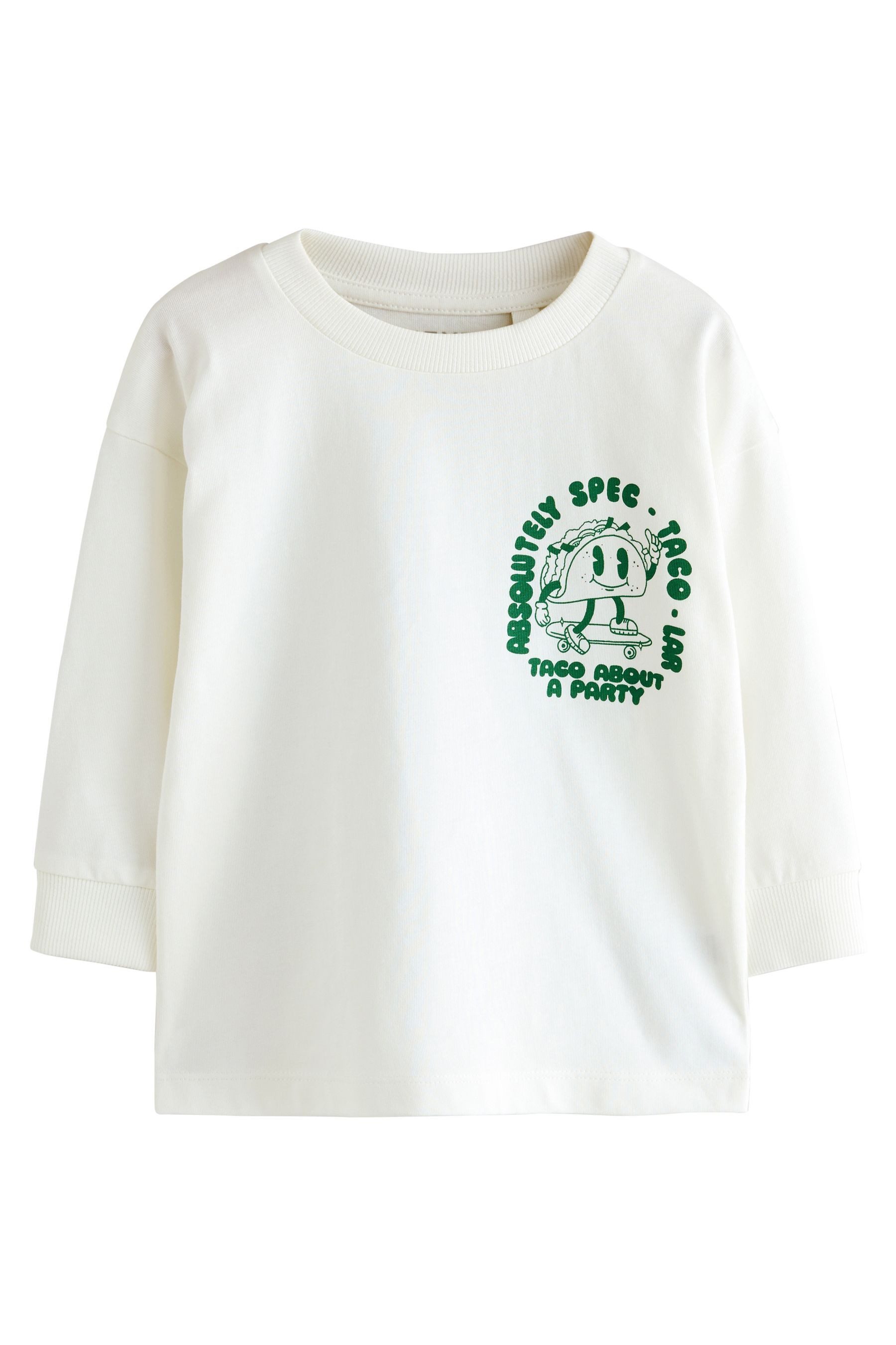 Next Langarmshirt Langarmshirt mit Rückenprint (1-tlg) günstig online kaufen