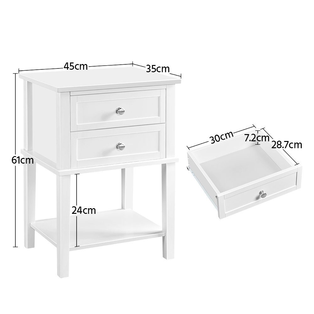 Yaheetech Nachttisch (1-St), Nachtschrank mit Schubladen und Ablage günstig online kaufen