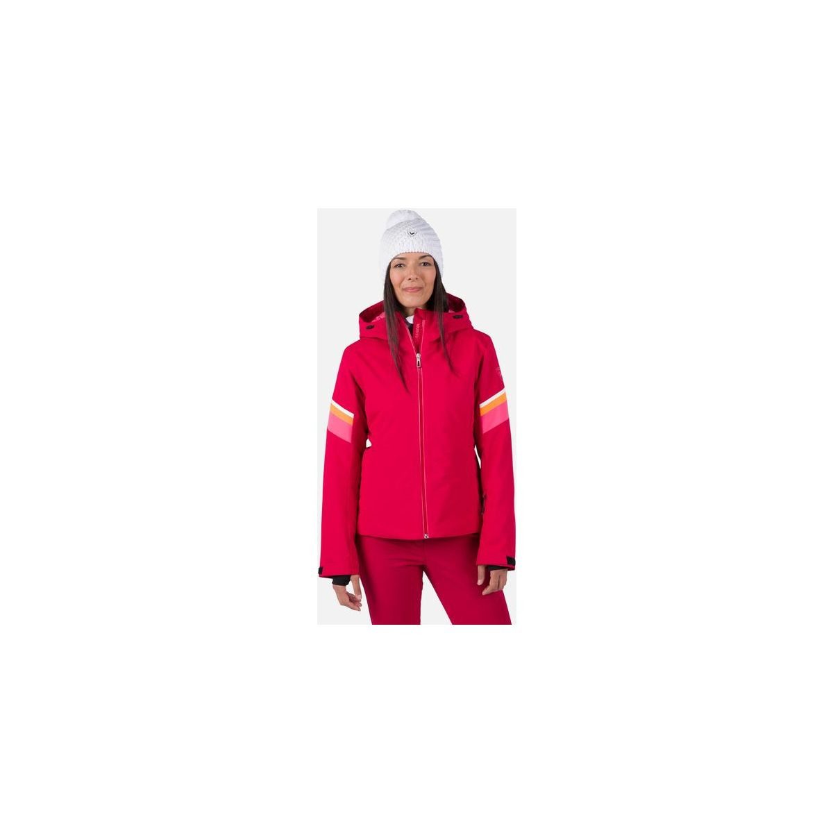 Rossignol Skijacke W Strawpile Jacket Elegante Skijacke mit wasserdichter Membran und recycelter Isolierung
