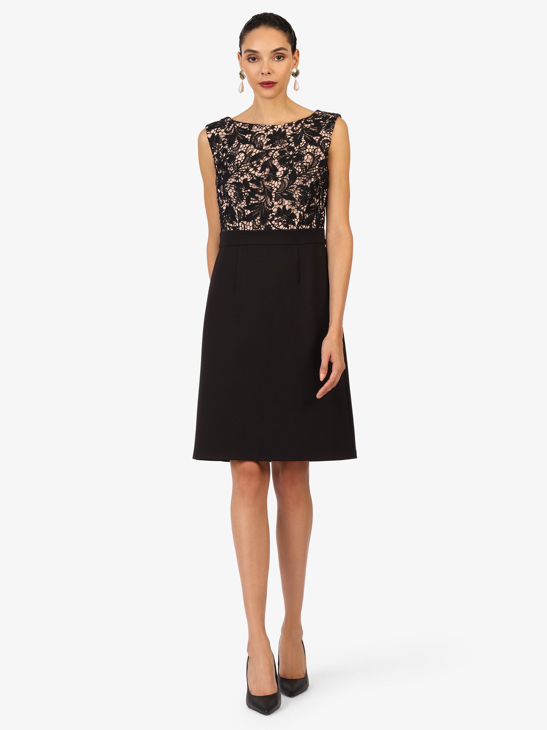 Kraimod Cocktailkleid mit floraler Spitzenoptik