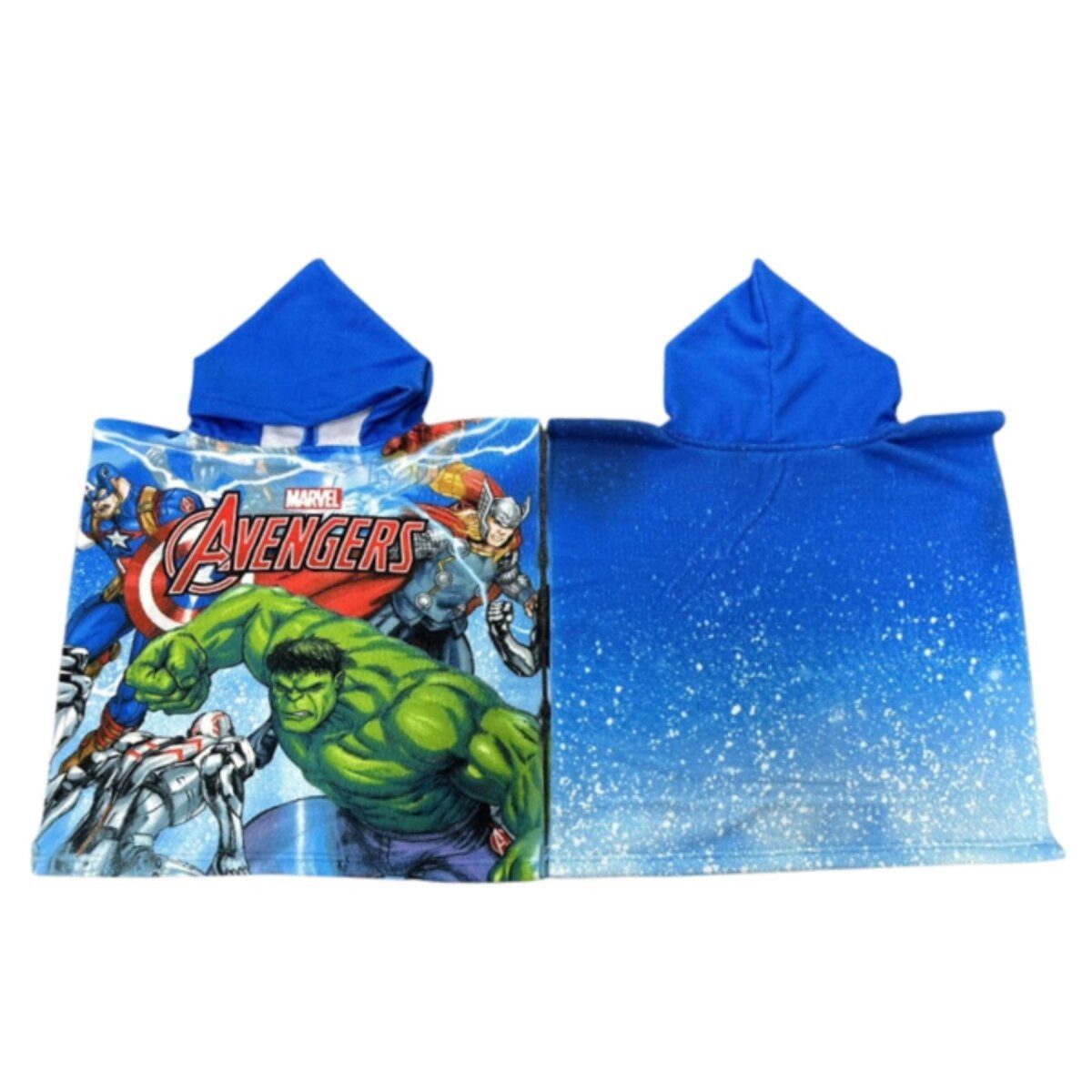 The AVENGERS Poncho Avengers Badeponcho aus Microfaser mit kapuze für Kinder