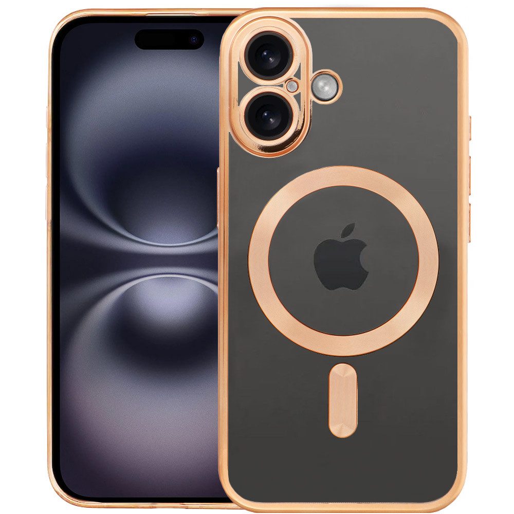 FITSU Handyhülle Transparente Hülle für iPhone 16 Case MagSafe kompatibel Kameraschutz 6,1 Zoll, Durchsichtige Handyhülle für iPhone 16 Schutzhülle mit farbigen Rahmen