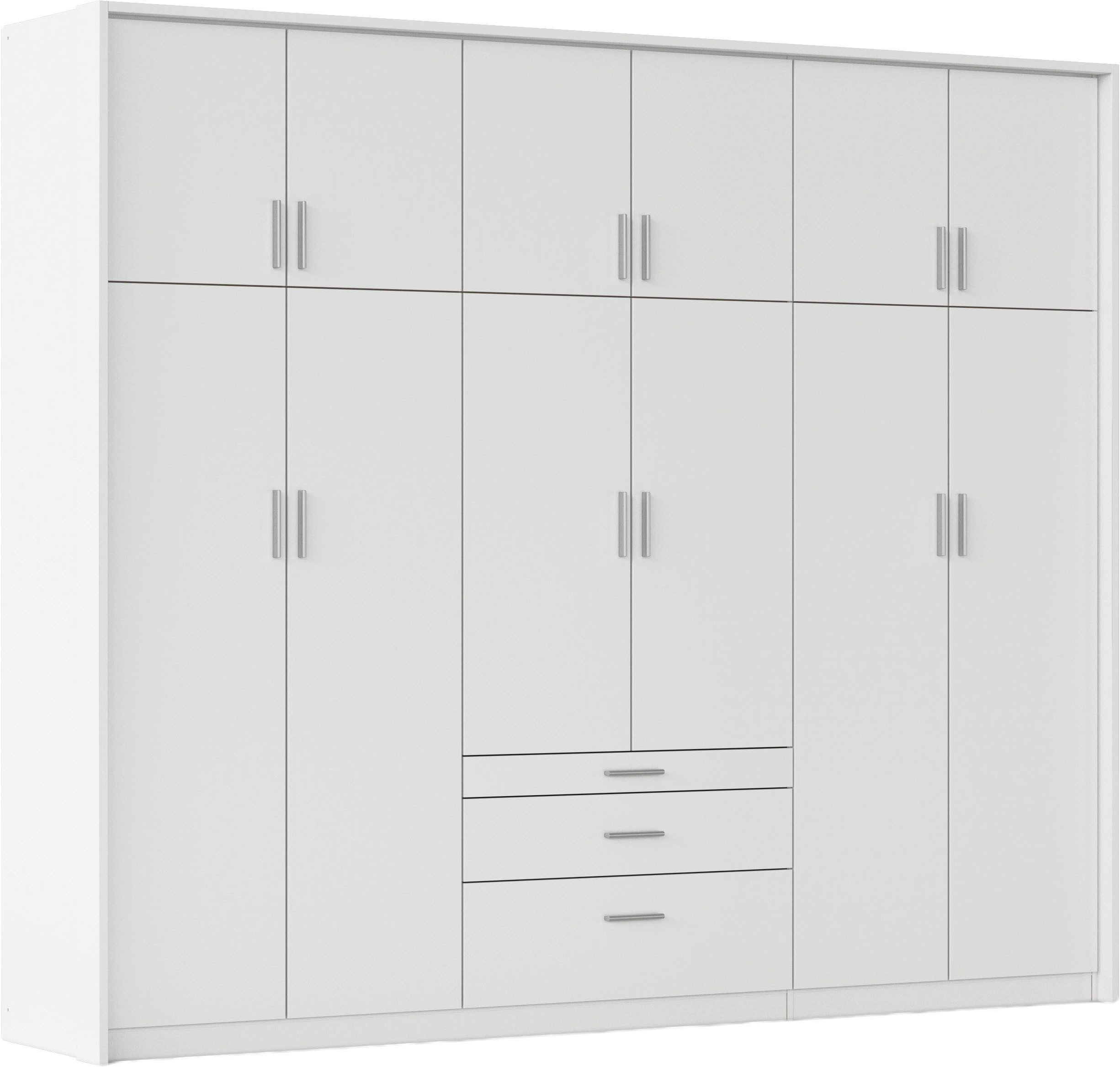 rauch Kleiderschrank Schrank Drehtürenschrank Garderobe Ankleide Schlafzimmer HILDESHEIM (Breiten: 185/275 cm, Höhe 231 cm) oberste Schublade mit praktischer Facheinteilung MADE IN GERMANY