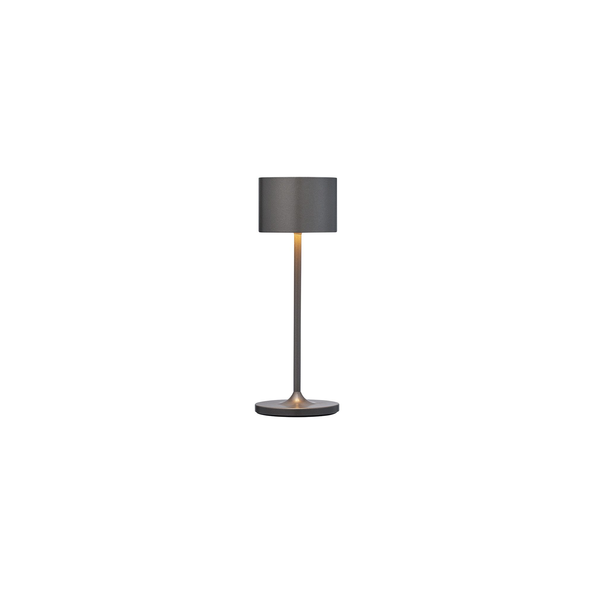 blomus LED Tischleuchte -FAROL MINI- Mobile LED-Tischleuchte: Akku Leuchte für Innen & Außen, Dimmbar, LED fest integriert, Warmweiß, Tageslichtweiß, Kaltweiß, 2700 bis 4000 Kelvin, 35Std. Brenndauer, IP54, Akku, Outdoor, 90 Lumen