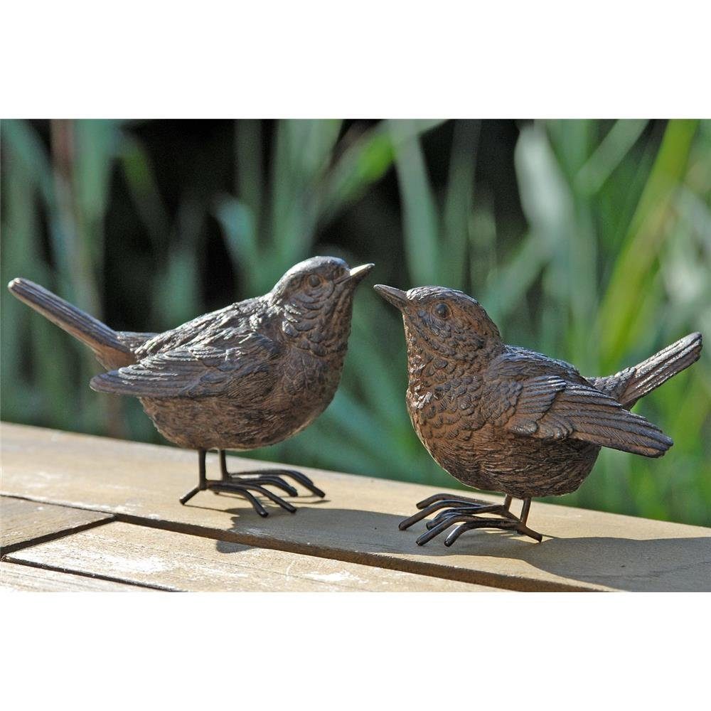 Stück Gartenfigur BOLTZE Vogel 1 zufällige BOLTZE antikbraun Spatz, Dekofigur GRUPPE Variante, GmbH