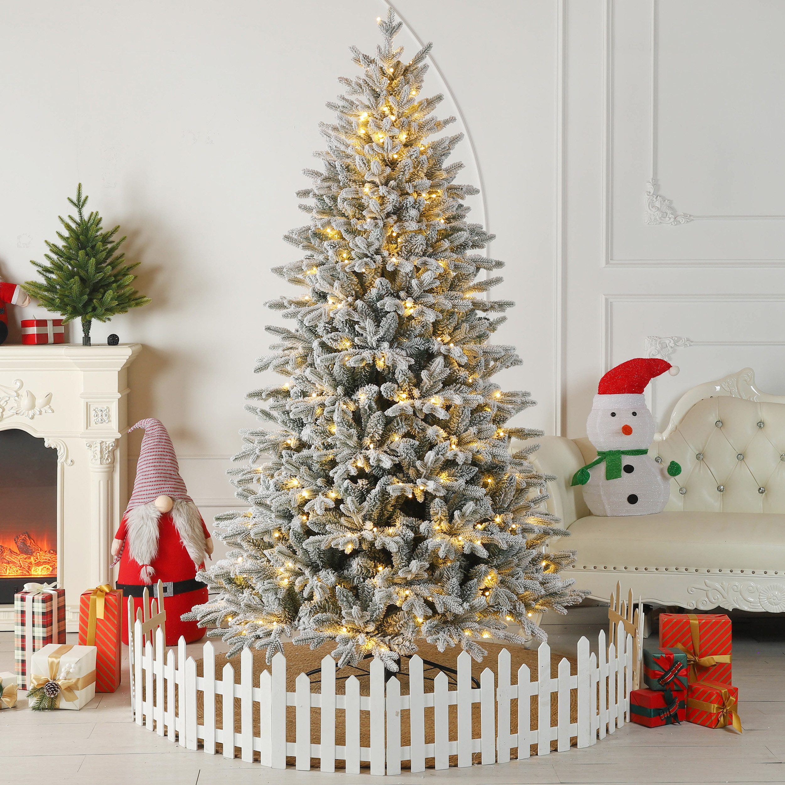 Sinaopus Künstlicher Weihnachtsbaum mit Schnee, mit/ohne Tannenzapfen, Weih günstig online kaufen