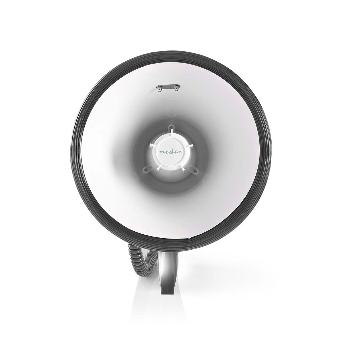 Nedis Megafon MEPH200WT, ABS,Gummi, (1-tlg), Reichweite bis zu 1500 m, Sirene, abnehmbares Mikrofon, Tragegurt