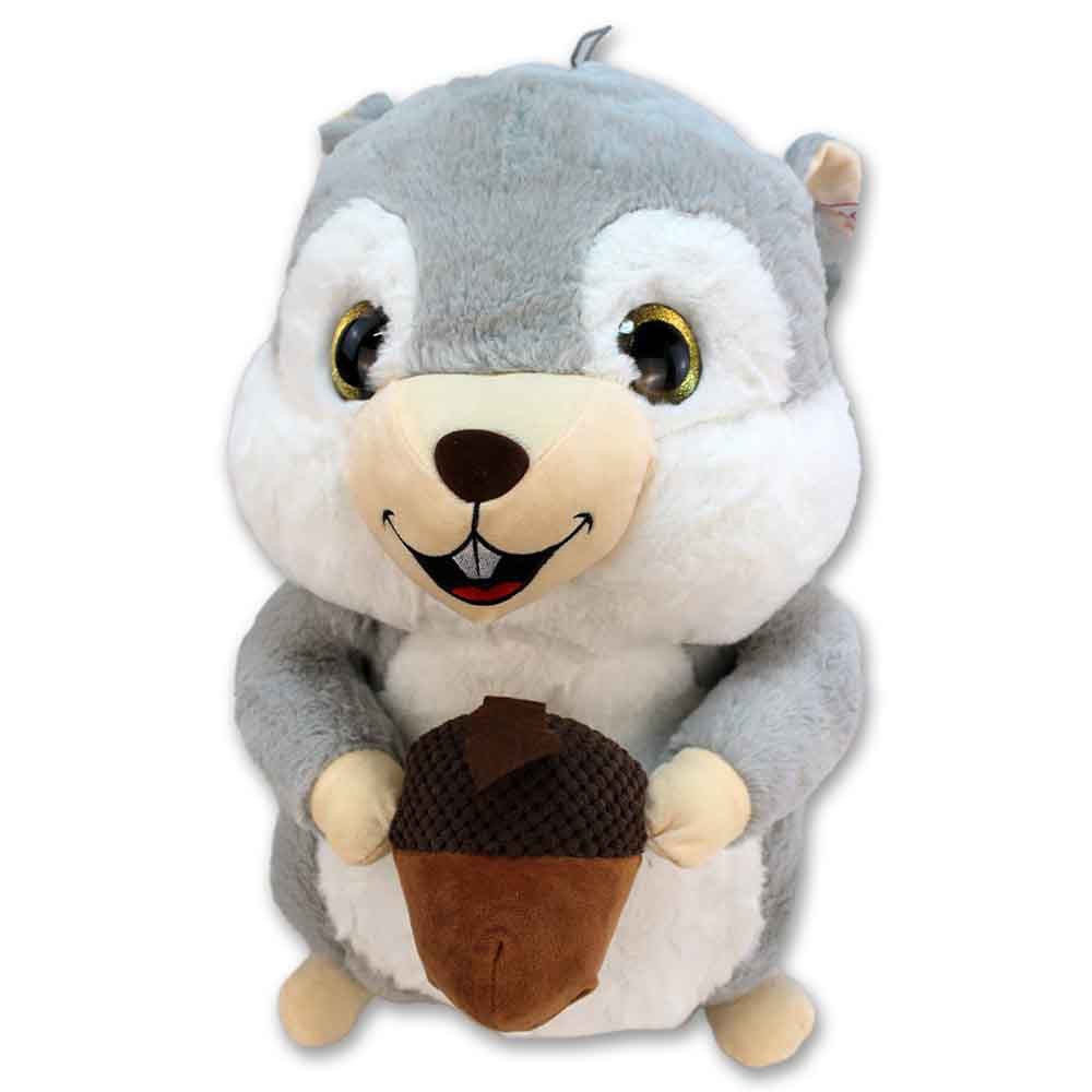 Landahl & Baumann Kuscheltier Eichhörnchen Kuscheltier – 50 cm – Mit Plüsch-Nuss & Schlaufe