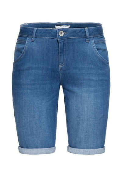 ATT Jeans Jeansshorts Lola mit kleinem Umschlag am Saum