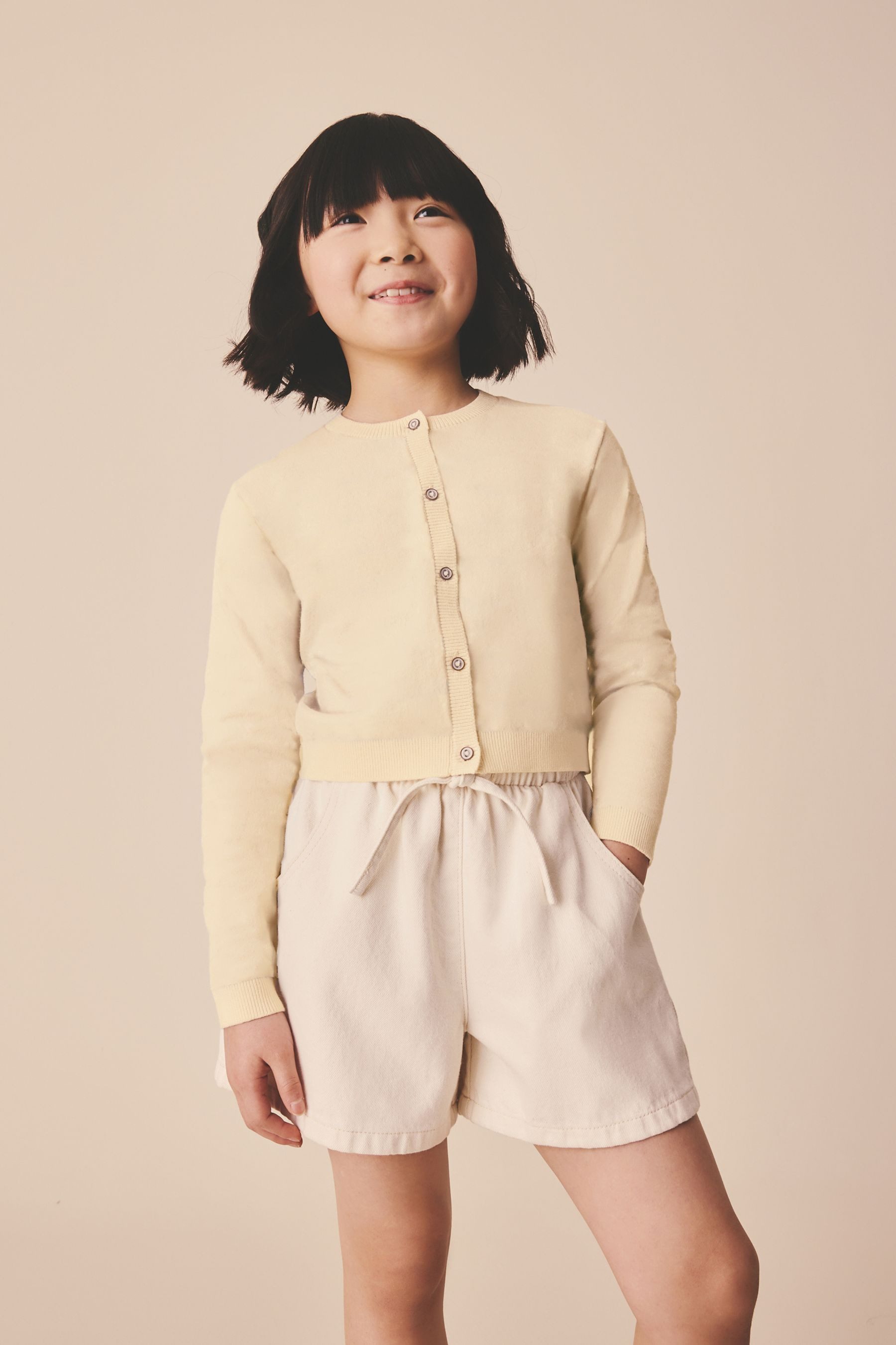 Next Strickjacke Strickjacke mit Knöpfen (1-tlg)