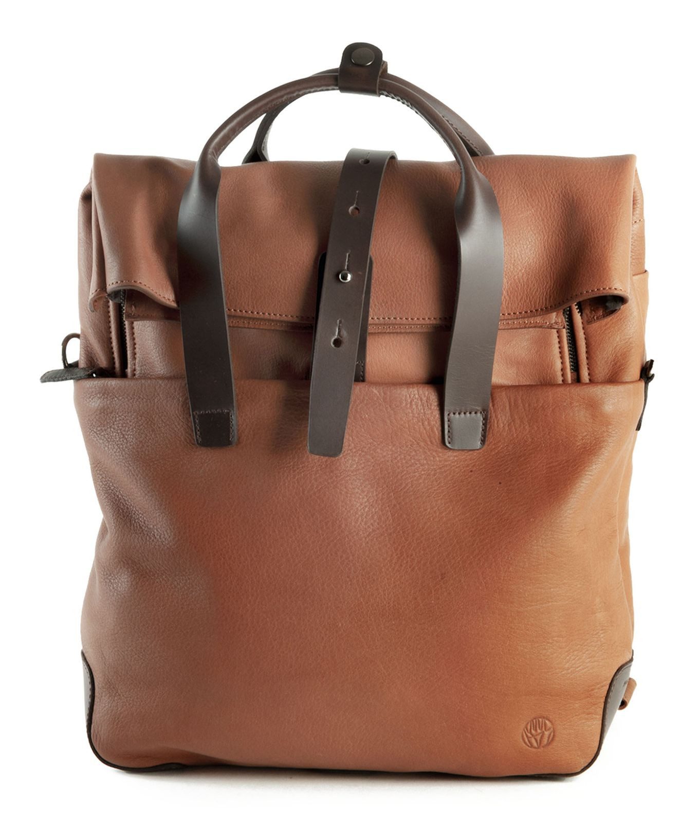 Harold's Schultertasche Backpack / Messengerbag, aus echtem Rindsleder