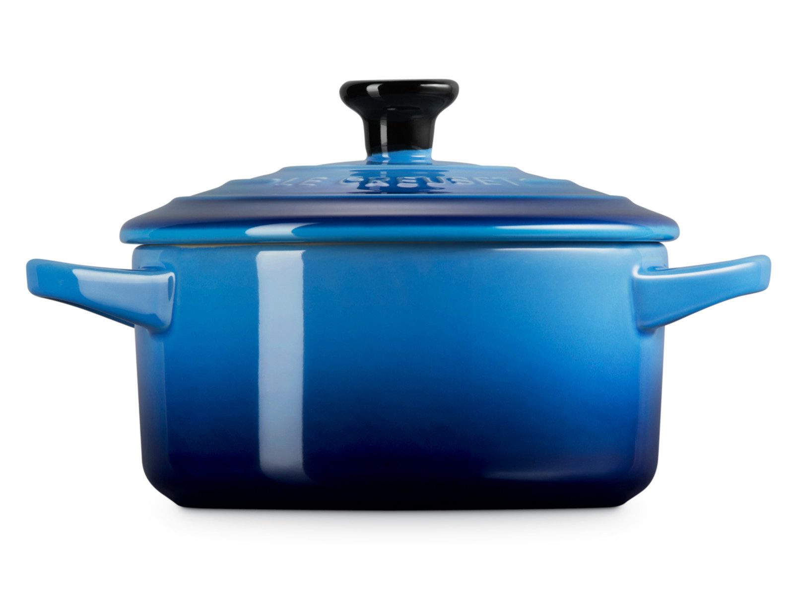LE CREUSET Auflaufform Mini-Cocotte rund azure 14cm, Steinzeug