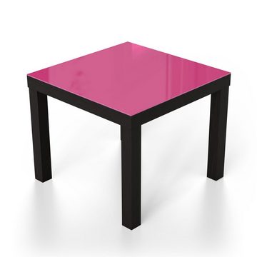 DEQORI Couchtisch 'Unifarben - Rosa', Glas Beistelltisch Glastisch modern