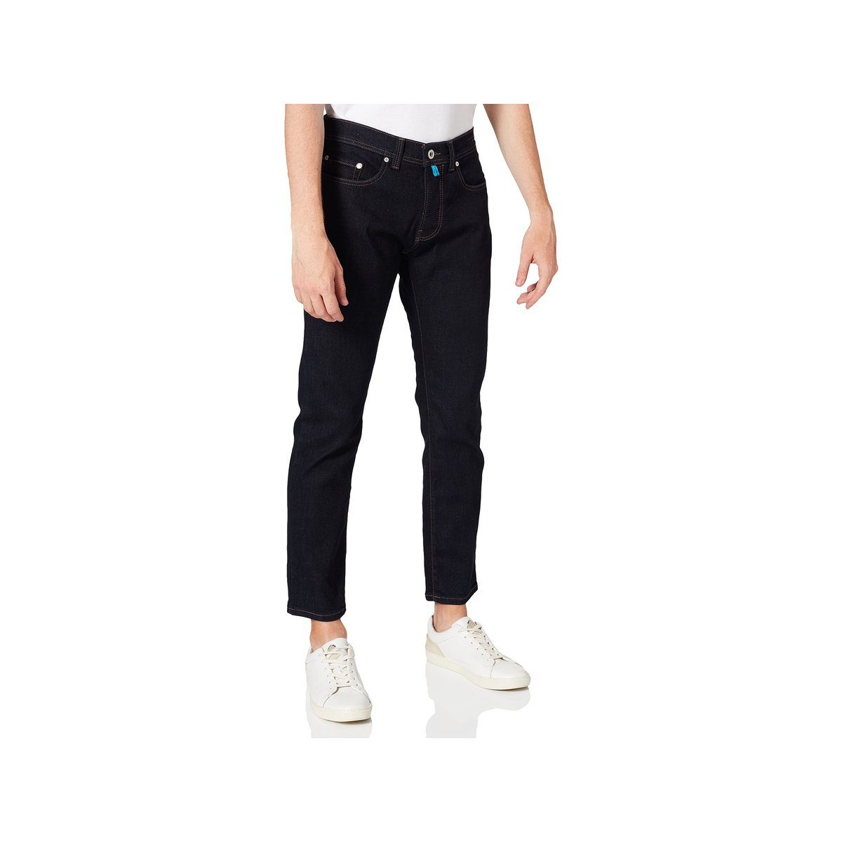 blau (1-tlg) Pierre 5-Pocket-Jeans Cardin