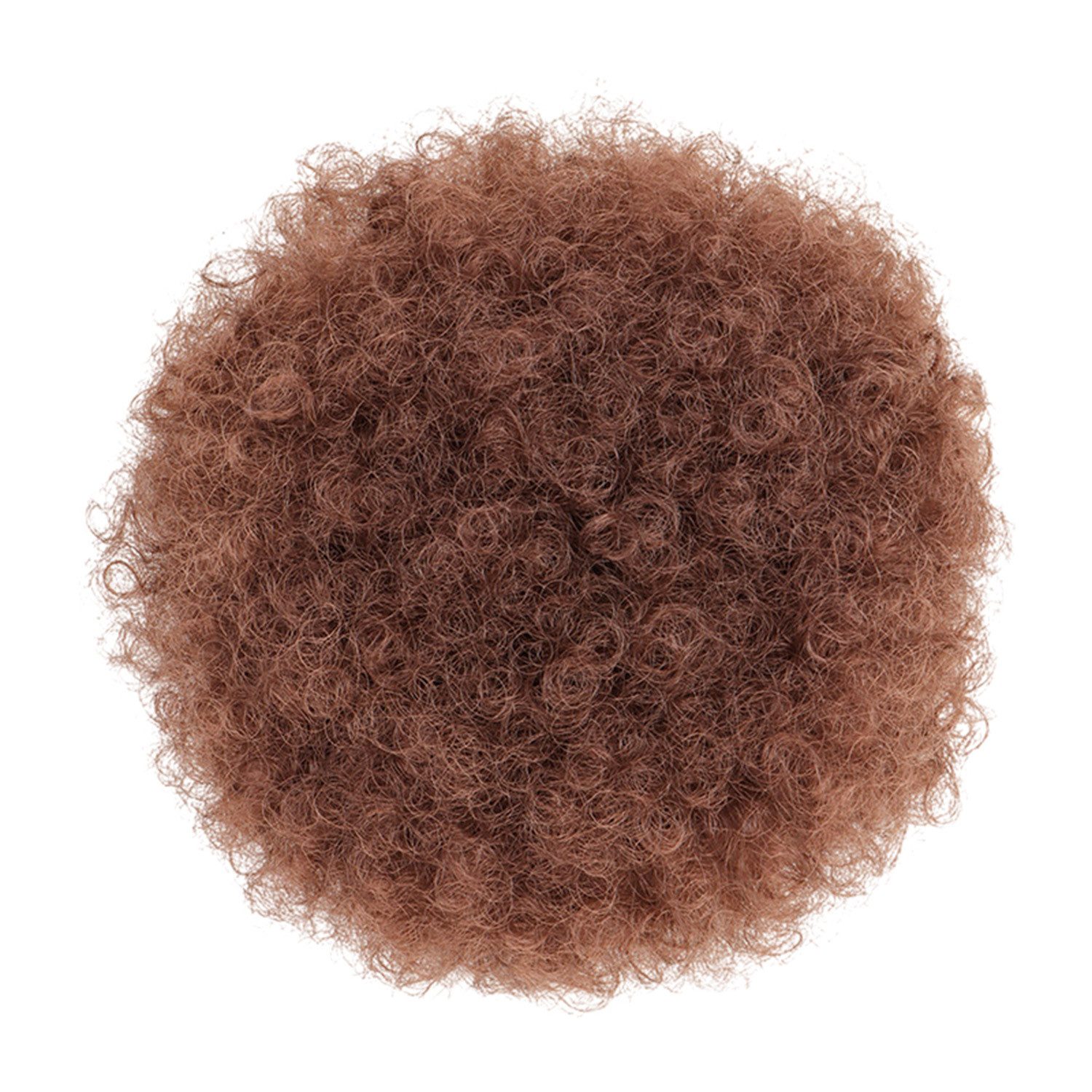 Refttenw Kunsthaarperücke Puff Hair Bun Kurzes Lockige Haar mit Kordelzug, Synthetische Chignon Haar Bun mit Clips